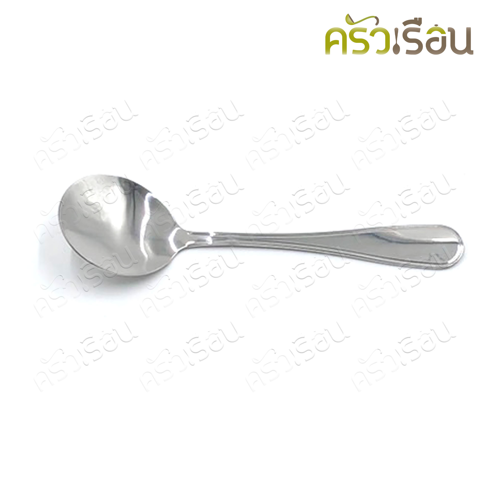 Double Apples ช้อนซุปกลม สเตนเลส #857 ขนาด 17.4 x 4.8 ซม.