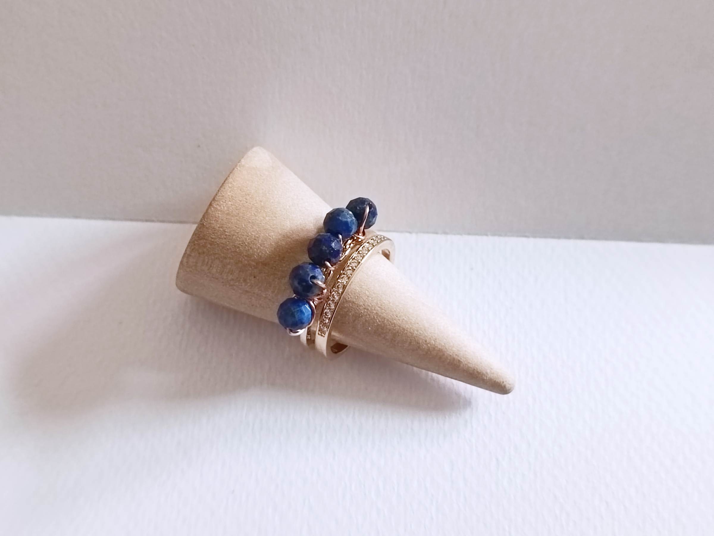 "The Crown" Ring Collection แหวนหินแท้ Lapis Lazuli Ring(เสริมพลังงานการสื่อสาร เจรจาต่อรอง)