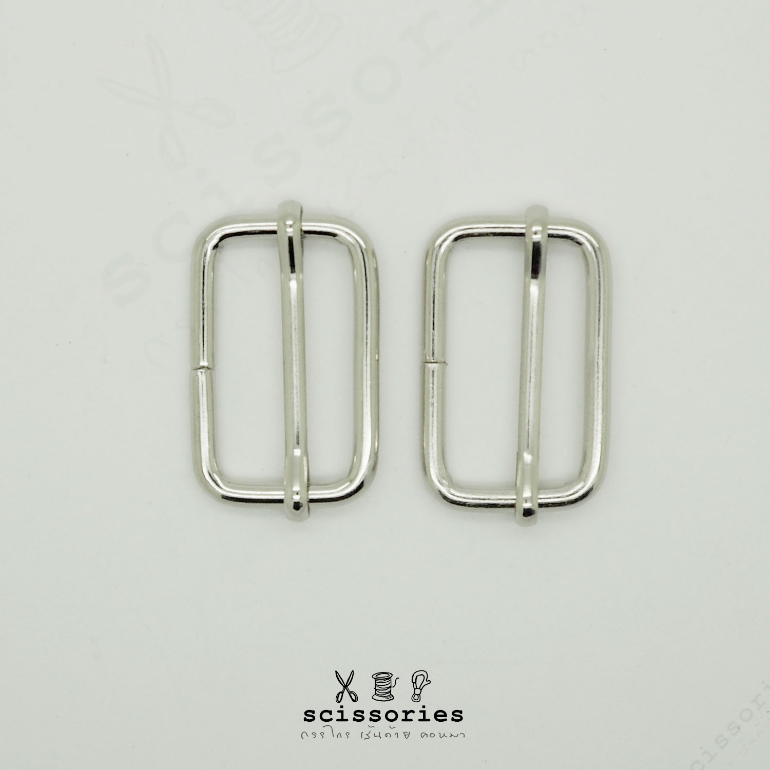 ตัวเลื่อน 1 in สีเงิน/2ตัว