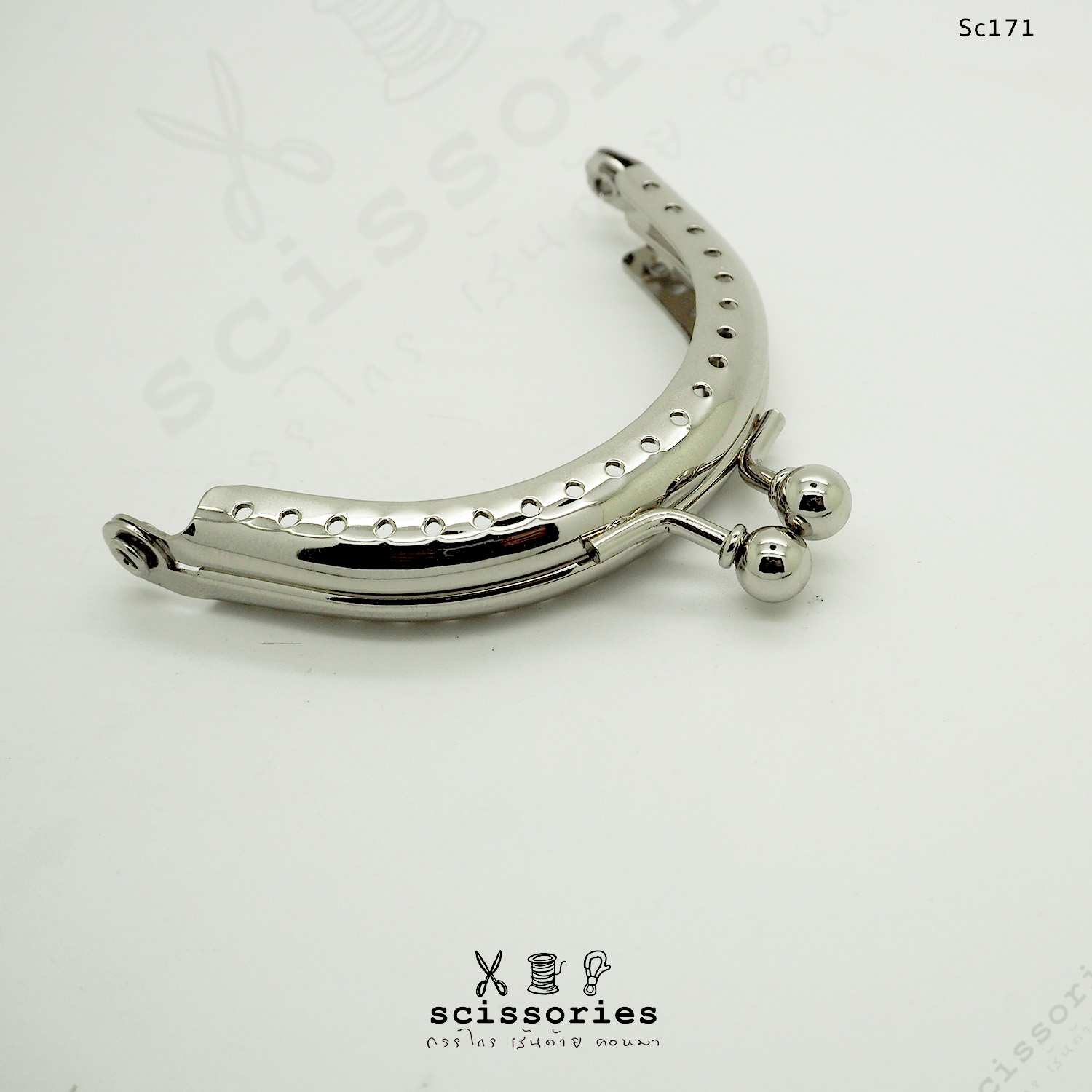 ปากกระเป๋าปิ๊กแป็ก 6 cm แบบฉลุ จำนวน 1 ตัว