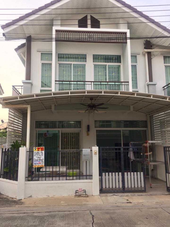 ขายทาวน์เฮ้าส์ 2 ชั้น มบ.ปี่ยมสุข รัตนาธิเบศร์-วัดสวนแก้ว อ.บางใหญ่ นนทบุรี 20.70 ตรว. รหัส T54