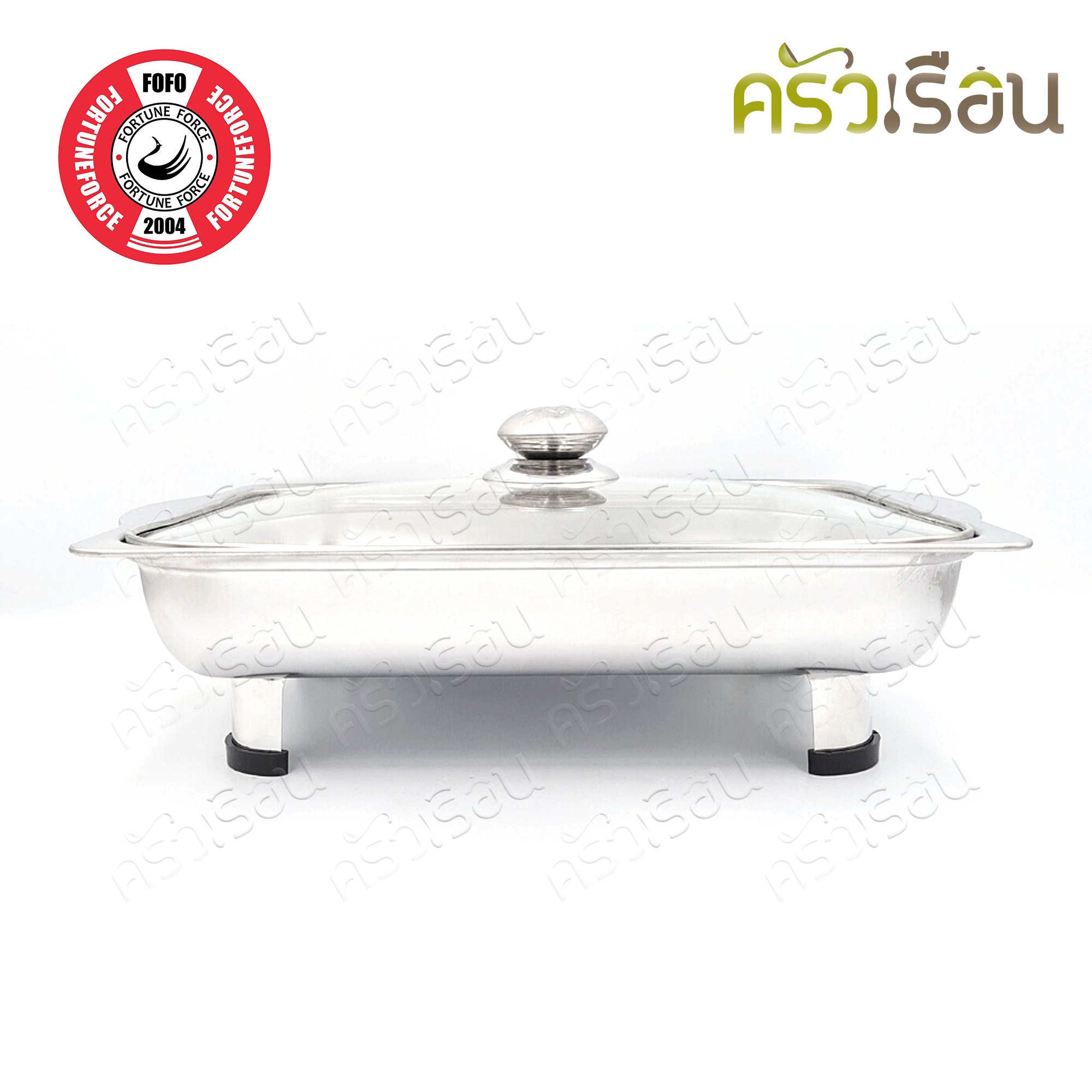 FOFO ถาดอาหาร ฝาแก้ว ขาตั้งถอดได้ ขนาด 32 x 26 x 5 ซม. ตราโฟโฟ SA601A