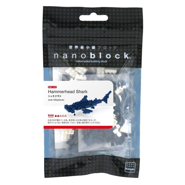 Kawada nanoblock NBC_137 Hammerhead Shark 4972825149270 (นาโนบล็อค)