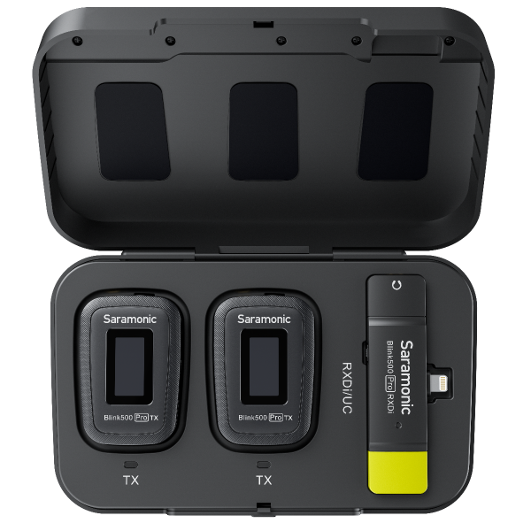 Saramonic Blink500 Pro B4 ไมโครโฟนไร้สาย คลื่น2.4GHz สำหรับอุปกรณ์ที่รองรับ Lightning (1ตัวรับ2ส่ง)