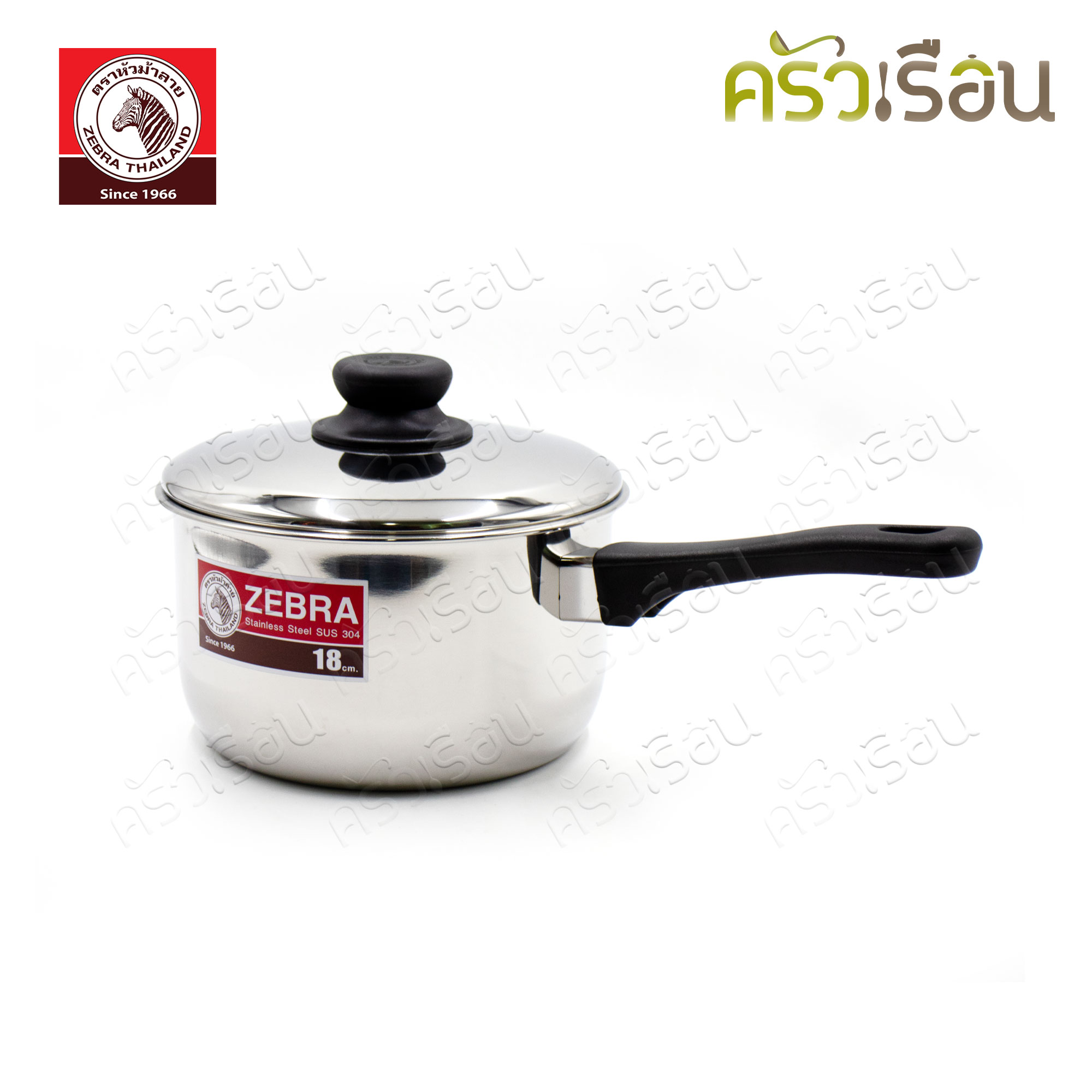 ZEBRA Tiger handle pot 18 cm. Capacity 2.5 liters Zebra head 166204 Warming pot, boiling pot, tail pot, Zebra pot, pot