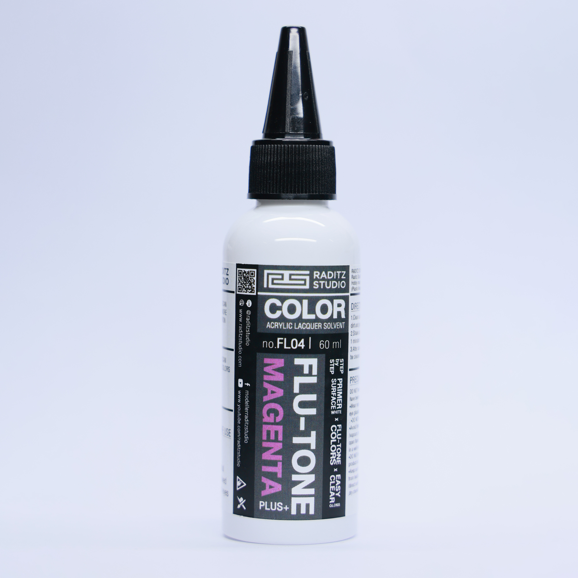 Raditz Studio FL04 Flu-Tone Magenta 60 ml (Flu-Tone Series) RSFL04FTM60 8858878500048 (สี)