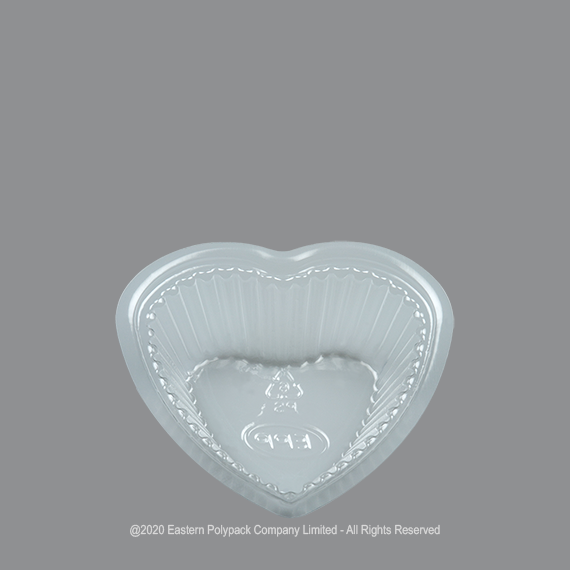 EPP ถ้วยวุ้น K-RESIN หัวใจ 4.5 x 4.6 x 1.4 ซม. 10 ml. แพ็ค 100 ชิ้น