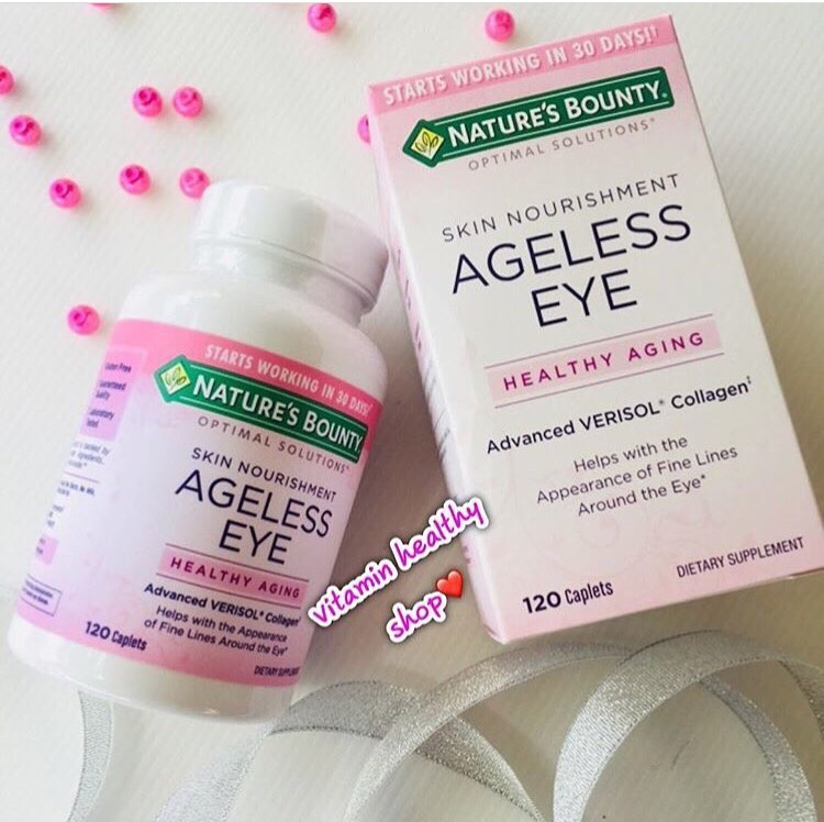 Nature's Bounty Ageless Eye ขนาด 120 เม็ด ลดริ้วรอวรอบดวงตา