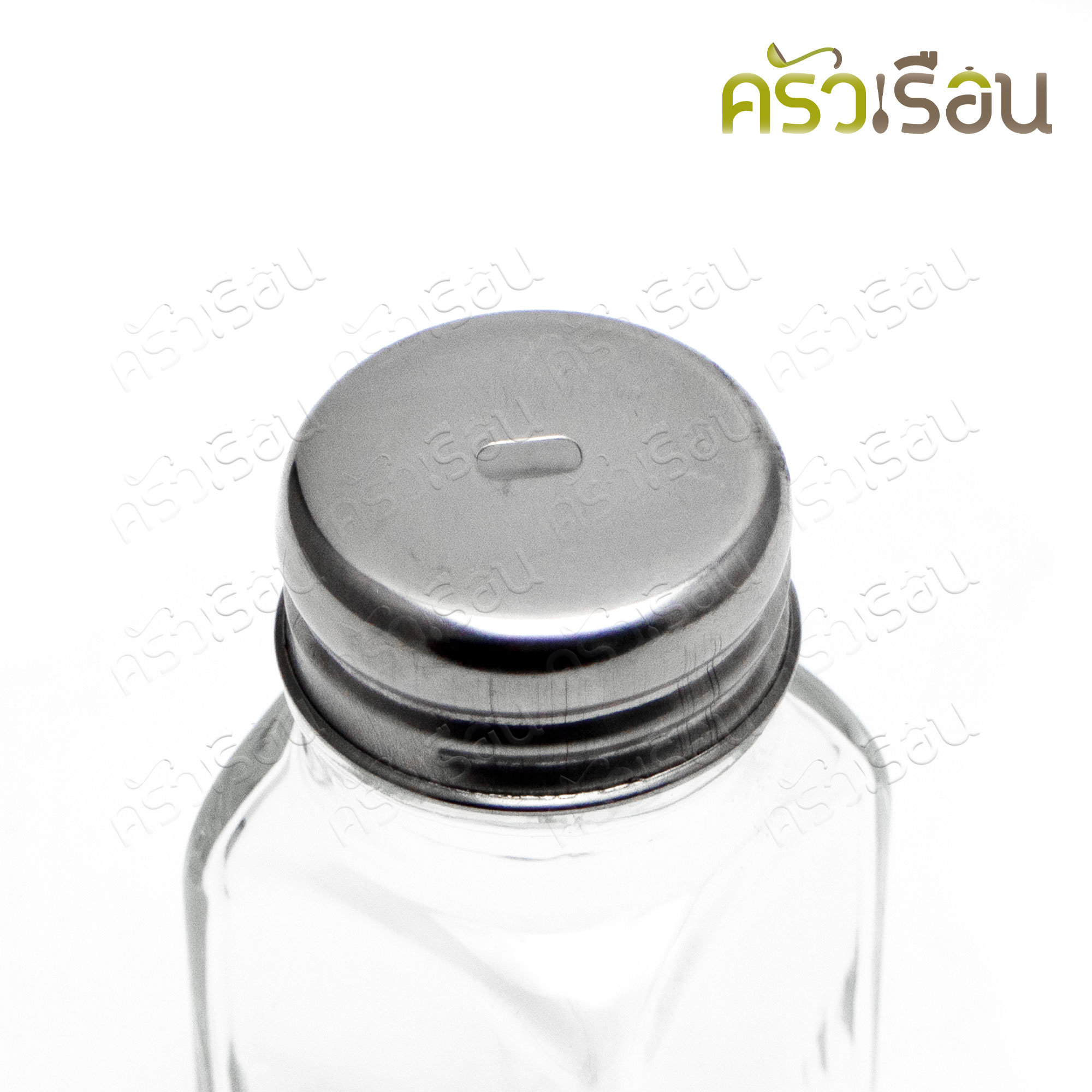 US ขวดไม้จิ้มฟัน แก้ว สี่เหลี่ยม ฝาสเตนเลส 3 ออนซ์ 4 x 9 ซม. TO-120