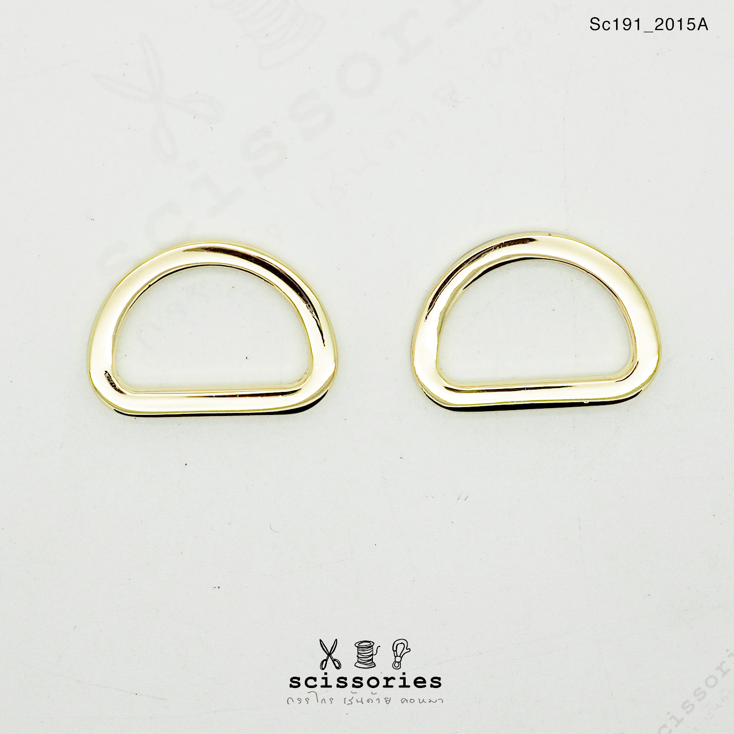 ตัวดี 1.8 cm 6 หุน สีทอง/2ตัว