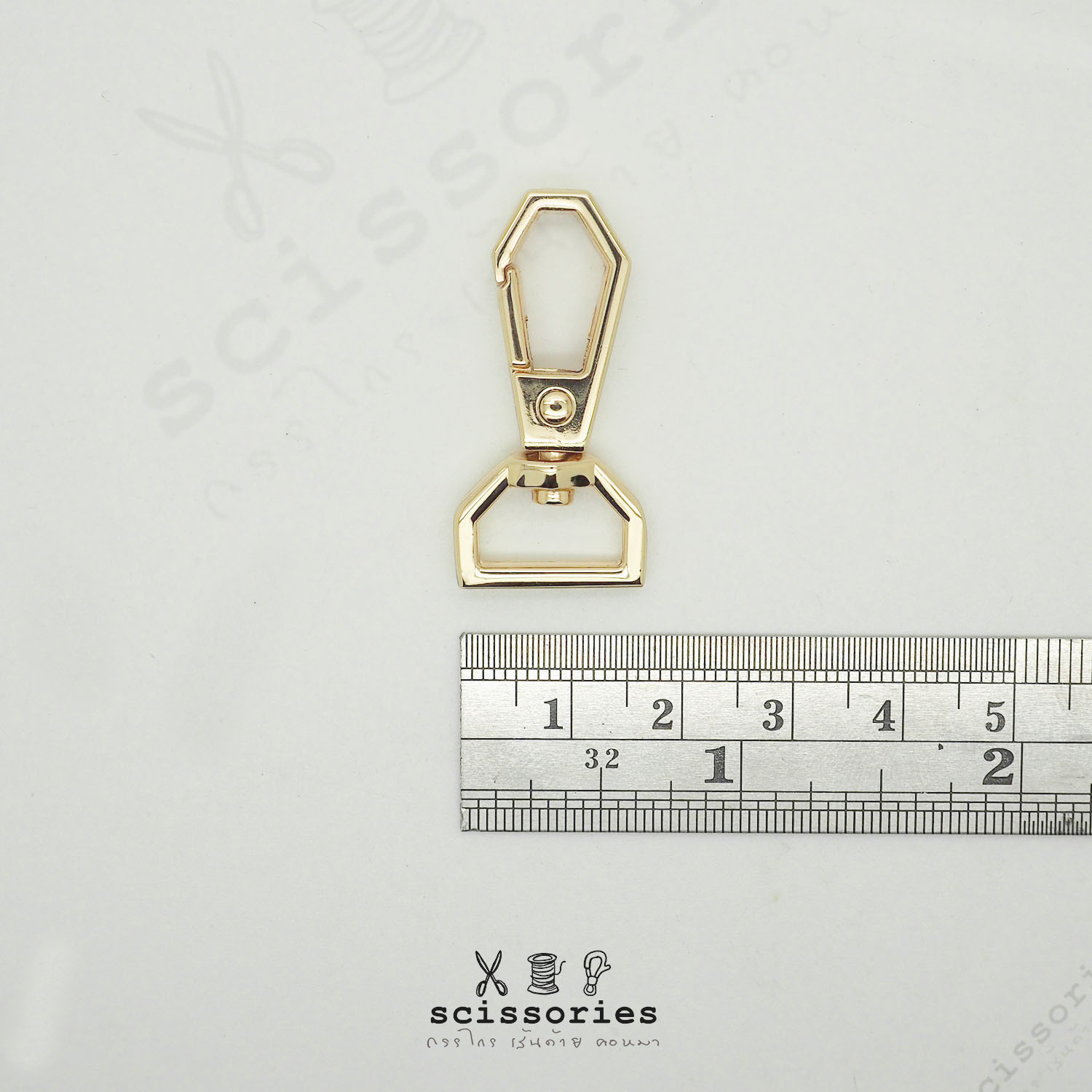 คอหมา 1.3cm 4 หุน สีทอง/2 ตัว