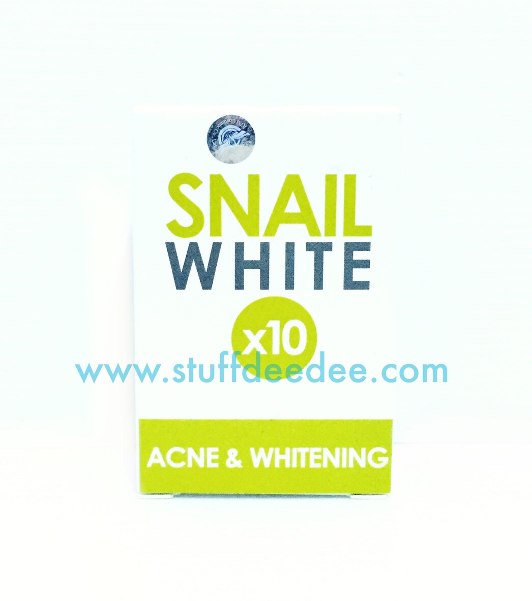 สบู่กลูต้า by Dream Snail White x10 Acne & Whitening ลดสิว ผิวขาว ใช้อย่างต่อเนื่อง ผิวยิ่งขาว ยิ่งใส ยิ่งสวย