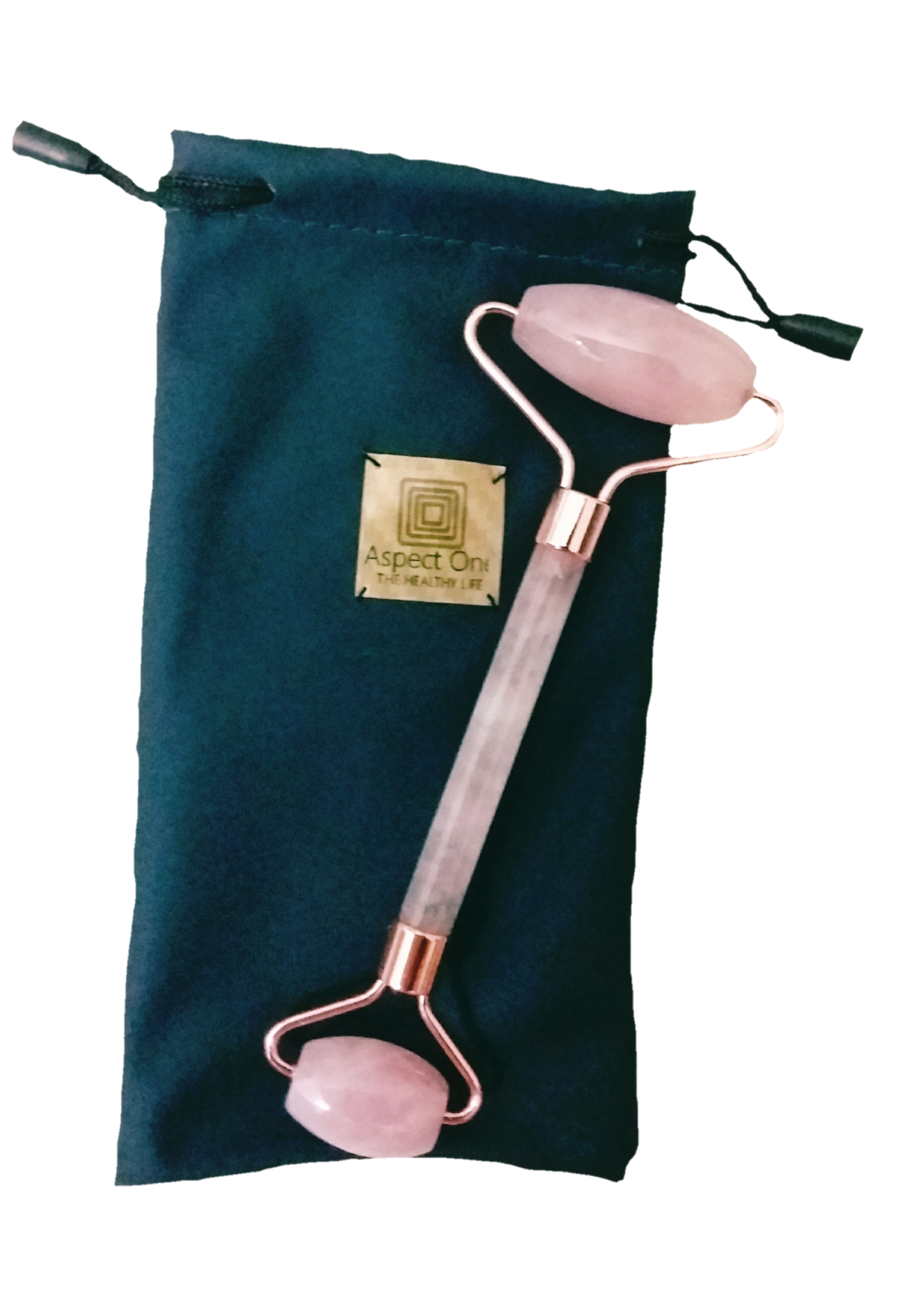 ลูกกลิ้งนวดหน้าหินโรสควอซ์ส ( Rose Quartz Facial Massages Roller)
