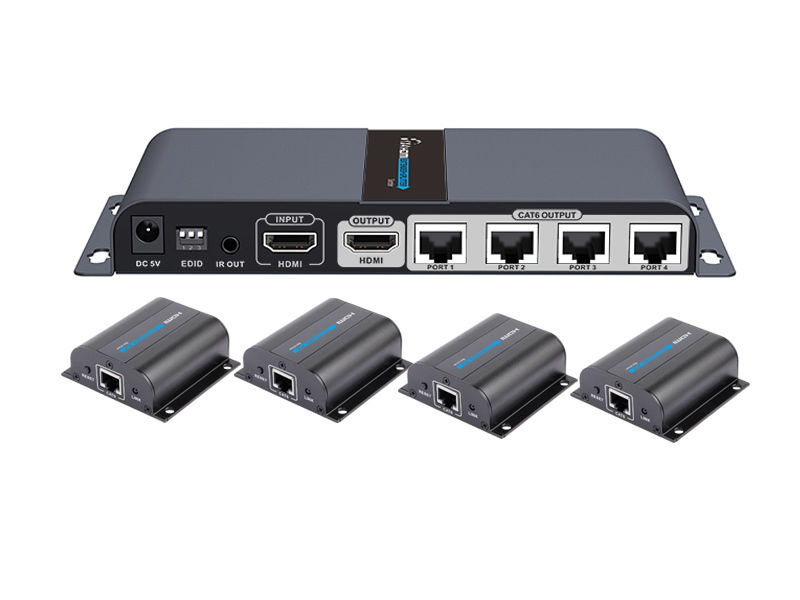 LKV714PRO 1×4 HDMI Extender Splitter