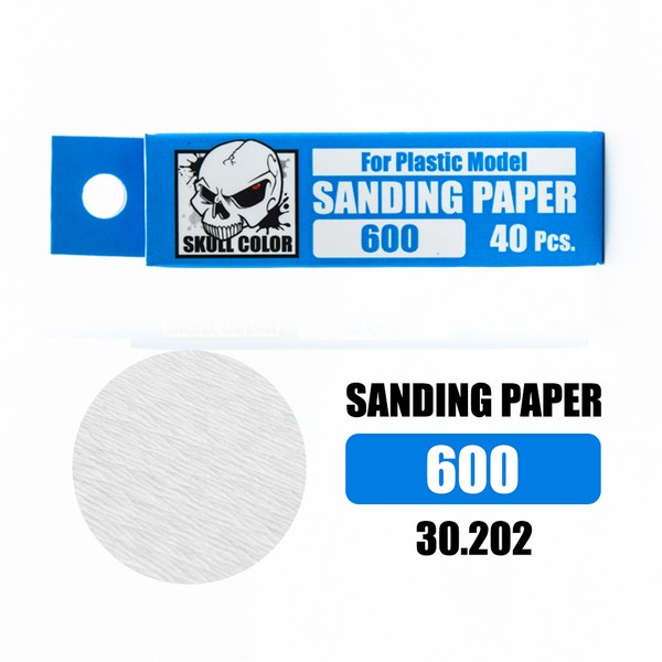 SKull Color 30.202 Sanding Paper 600 (40 Pcs) Skull Colo SC30202SP600