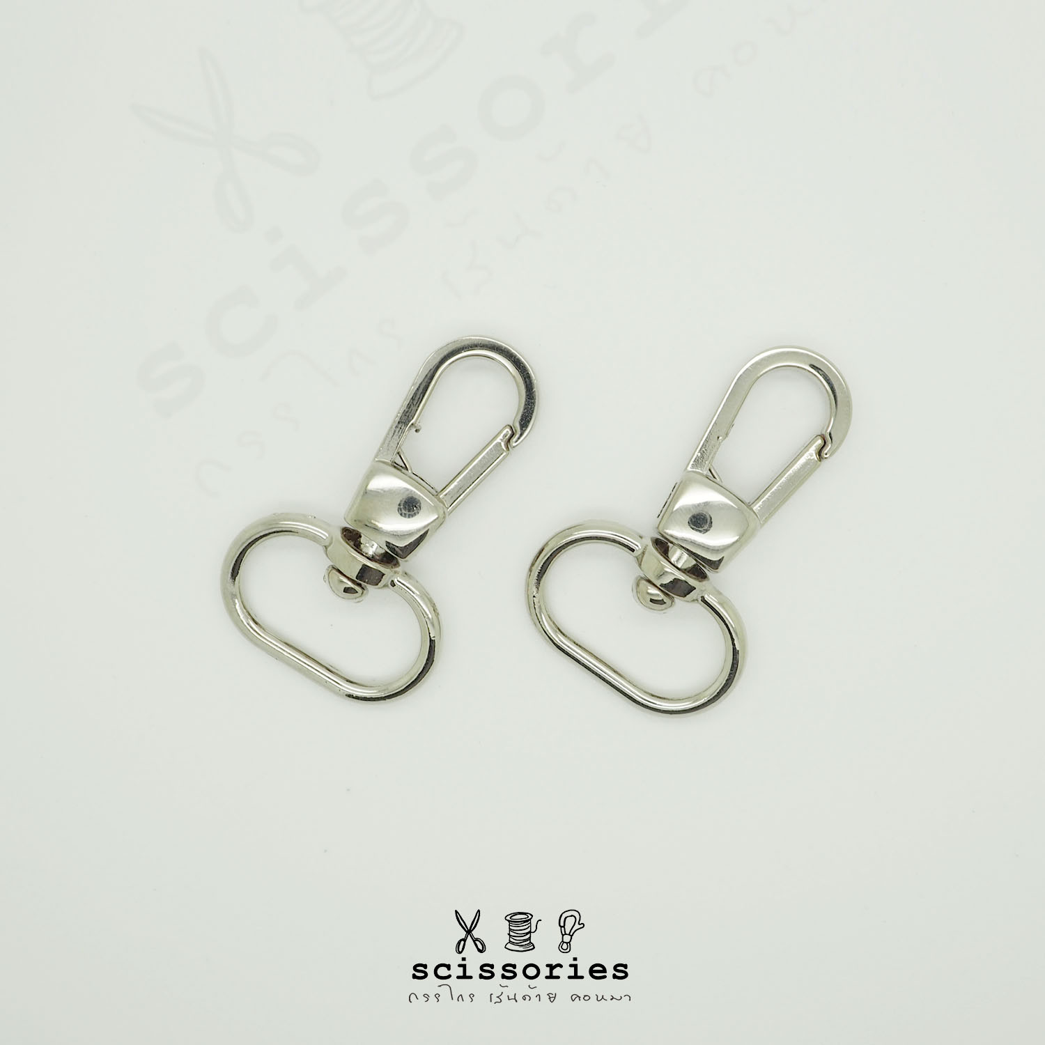 คอหมา6หุน 0.75"สีเงิน/2ตัว