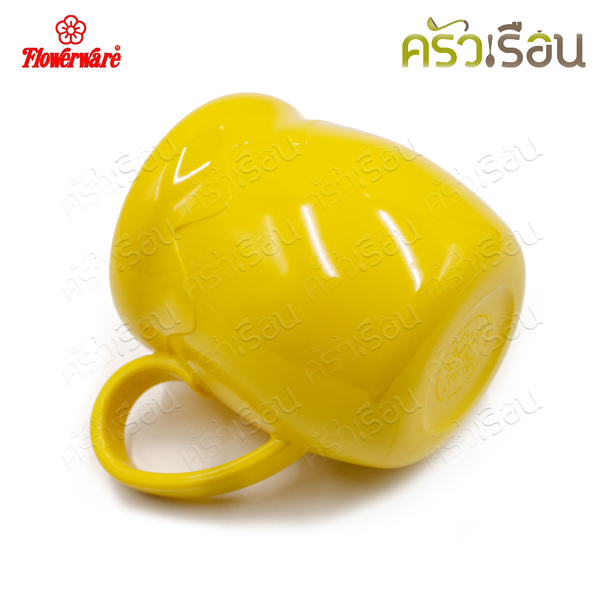 Flowerware ชุดโถน้ำผึ้งพร้อมฝา 3.5 นิ้ว EOS YELLOW CL6289-3.5 ถ้วยน้ำ เมลามีน เนื้อหนา ทนความร้อน