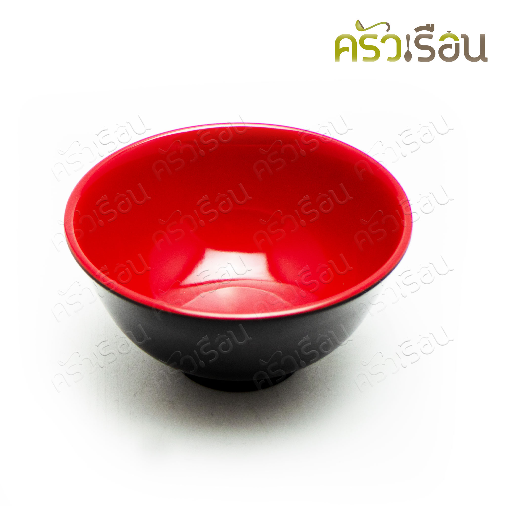 SB ชาม ทรงญี่ปุ่น ขาสูง สีดำ-แดง 4.5 นิ้ว 11 x 5.8 ซม. B127-4.5 ถ้วยน้ำจิ้ม ถ้วยซุป ชามข้าว