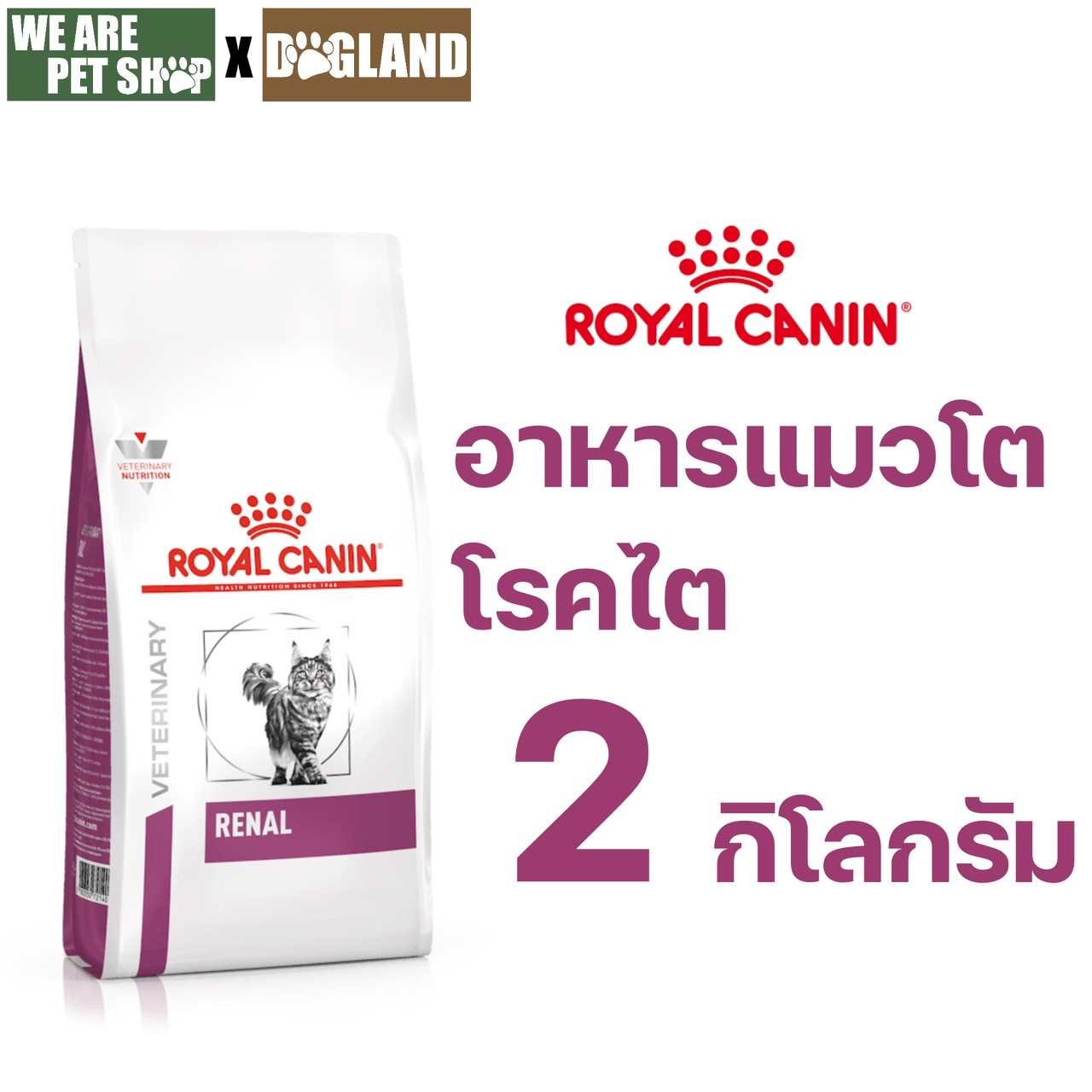 RENAL อาหารแมวรักษาโรคไต เม็ด 2 กก.