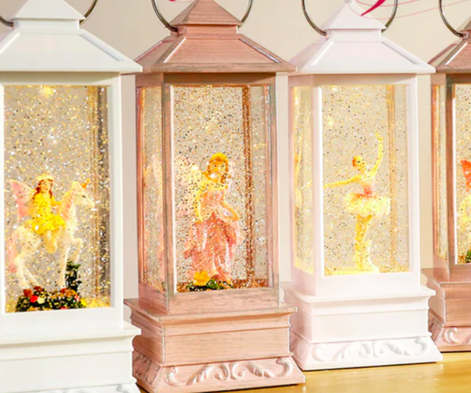 ตุ๊กตาแต่งบ้าน กล่องดนตรี music box โคมไฟตั้งโต๊ะ ทรงตะเกียง สโนว์บอล