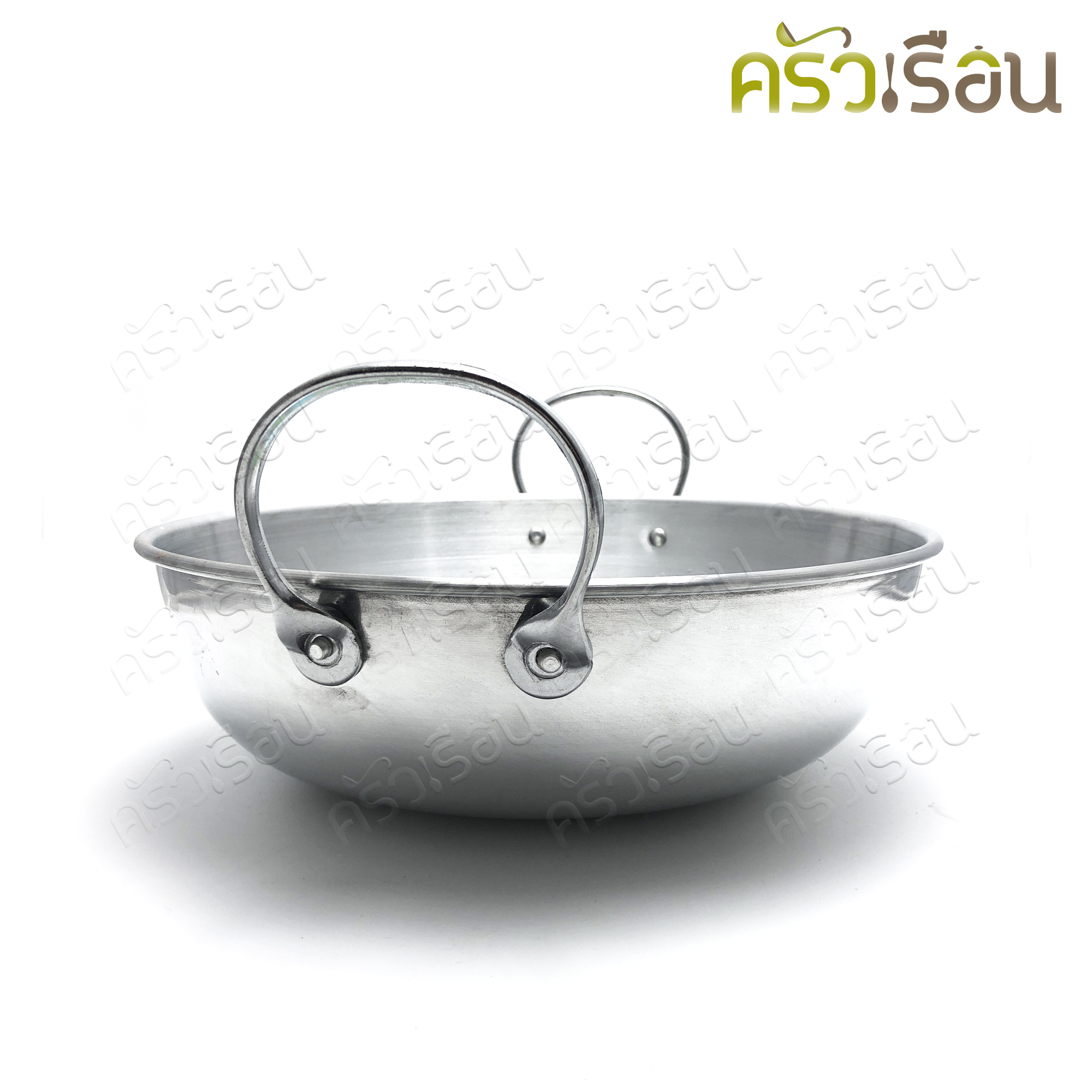 ตราอูฐ กระทะหูแขก อลูมิเนียม อย่างหนา [ กระทะใบบัว ]