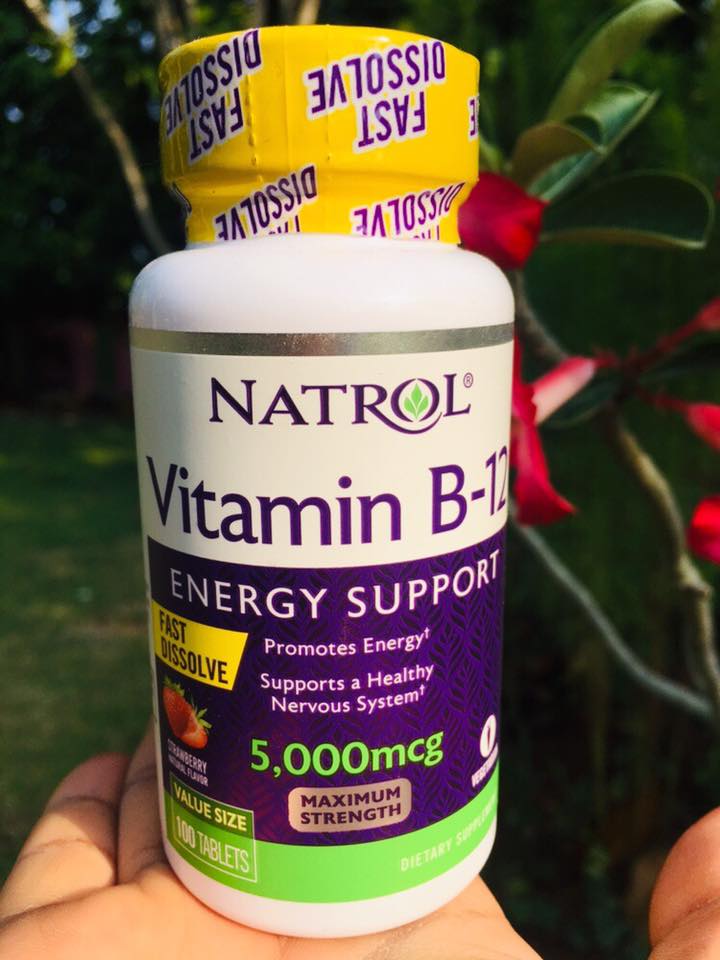 Natrol vitamin b12 ขนาด 5,000 มก. จำนวน 100 เม็ด