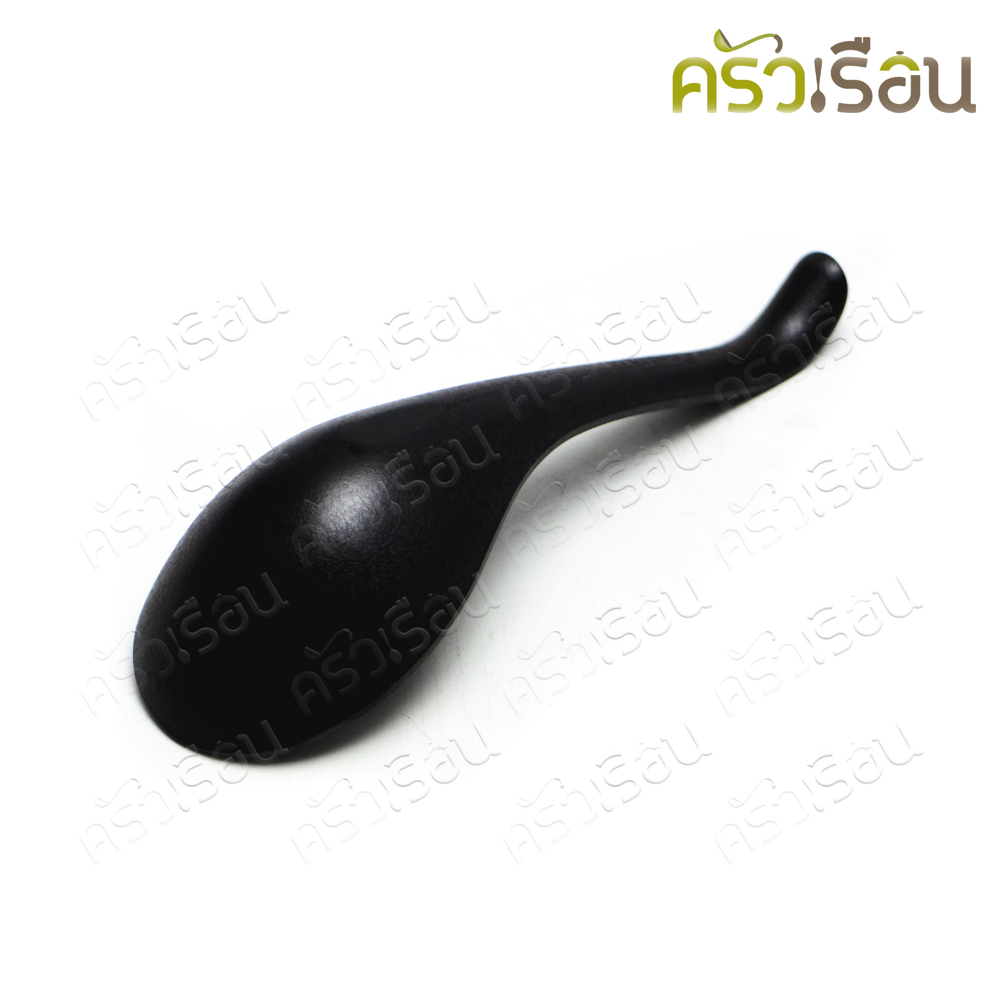 SUMO ช้อนราเมง ใหญ่ เมลามีน สีดำ 6.5 นิ้ว 5 x 16 ซม. JSP300 ช้อนซุป