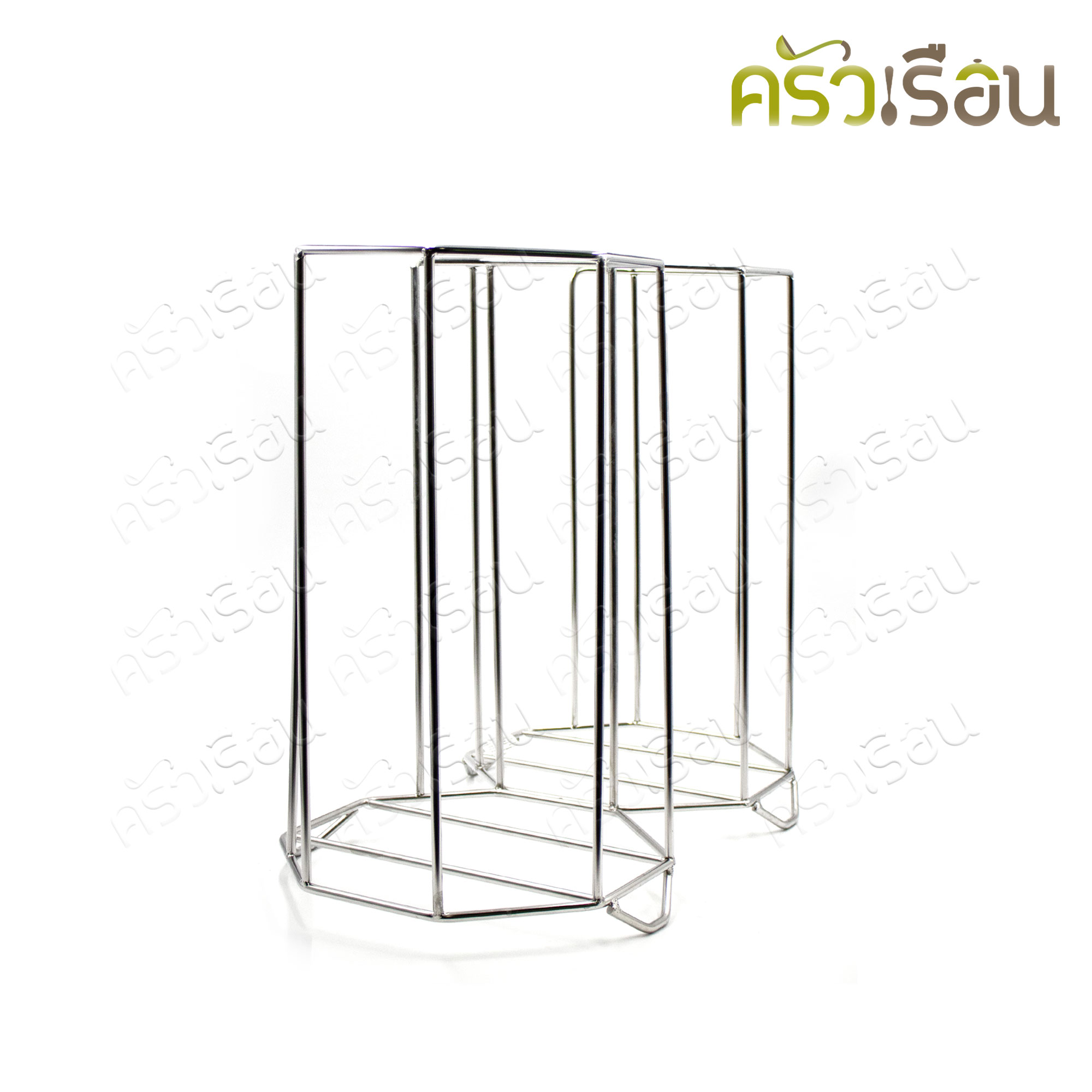 HORSE BRAND ที่วางชาม / จาน สเตนเลส 2 ช่อง ตราม้า สำหรับร้านก๋วยเตี๋ยว 9.5 นิ้ว กว้าง 50 ซม. ยาว 24.5 ซม. สูง 42.5 ซม.