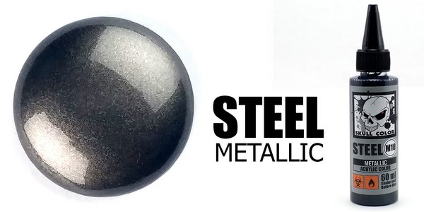 Skull Color 120.078 Steel 60 ml [Metallic] Skull Color 8853100903786