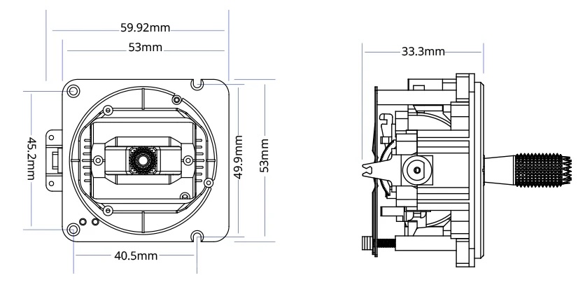 RADIOMASTER AG02 CNC Hall Gimbals for TX15 & TX16S & Boxer Radio อุปกรณ์โดรน Drone