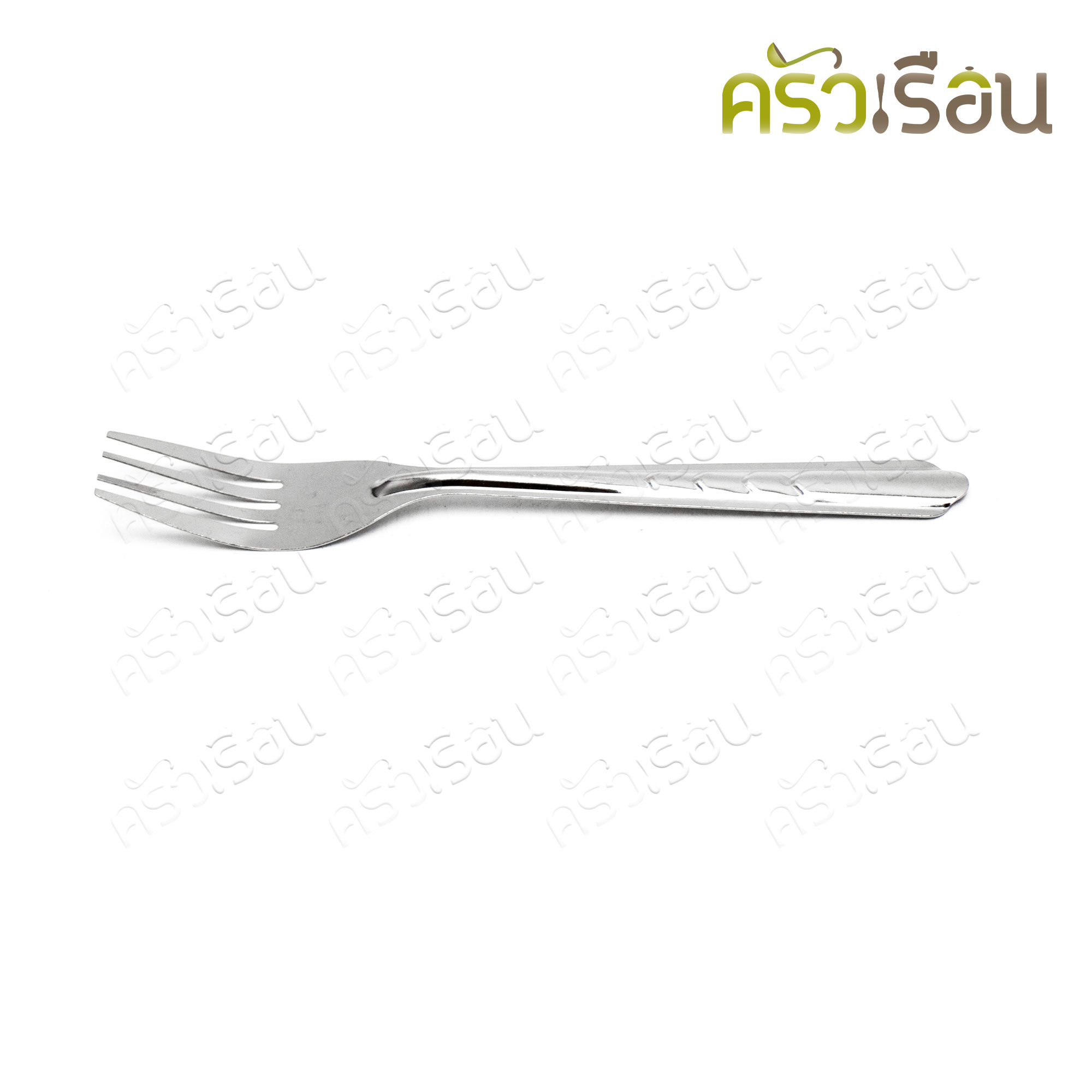 FOFO ช้อนส้อม สเตนเลส 430 ลายก้างปลา แพค 12 คู่ หนา 0.5 มม. SK101