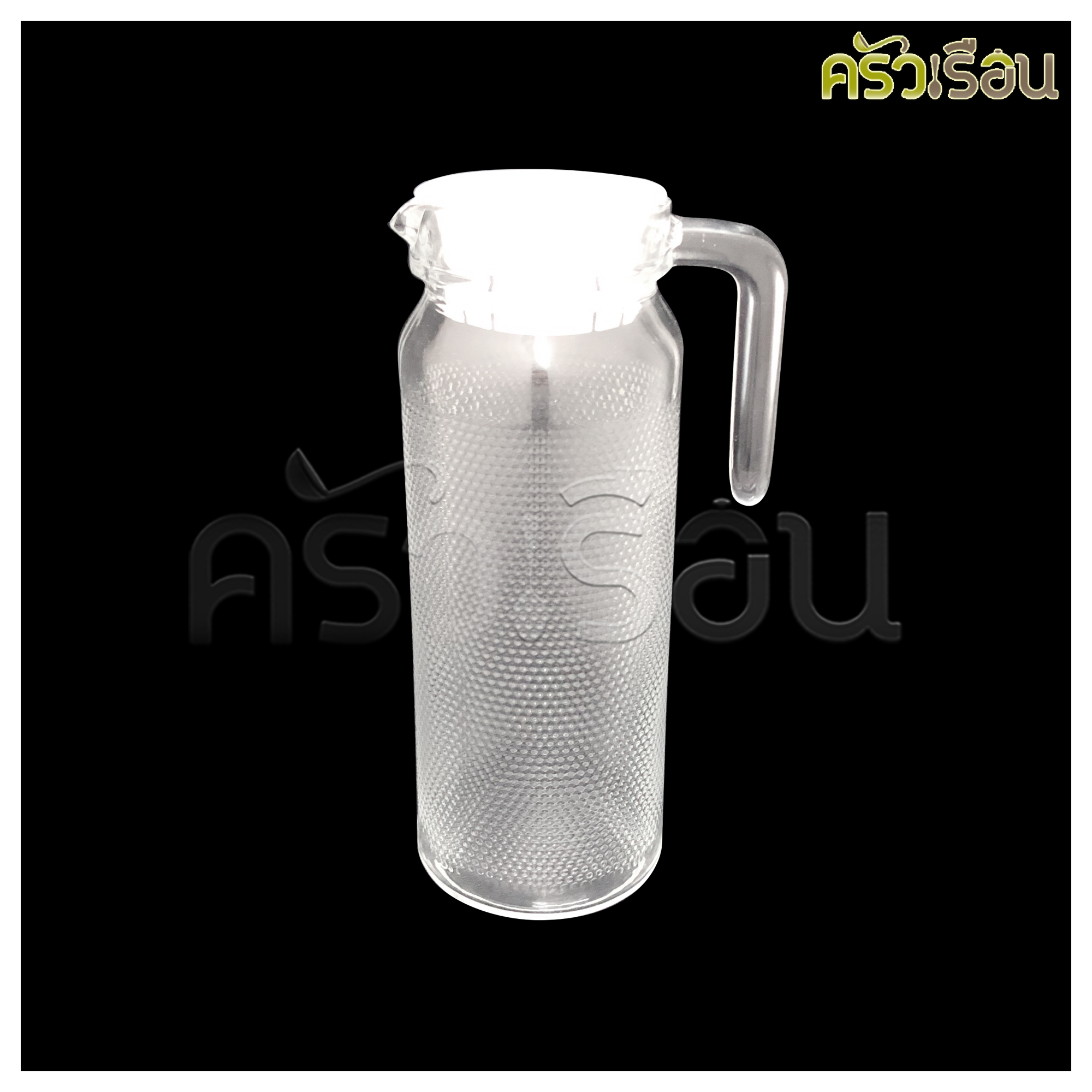 US ชุดเหยือกน้ำ แก้วใส รุ่น 3 ชิ้น 2 ที่ SRP-3 [เหยือกมีฝา 1 ใบ แก้วน้ำ 2 ใบ]
