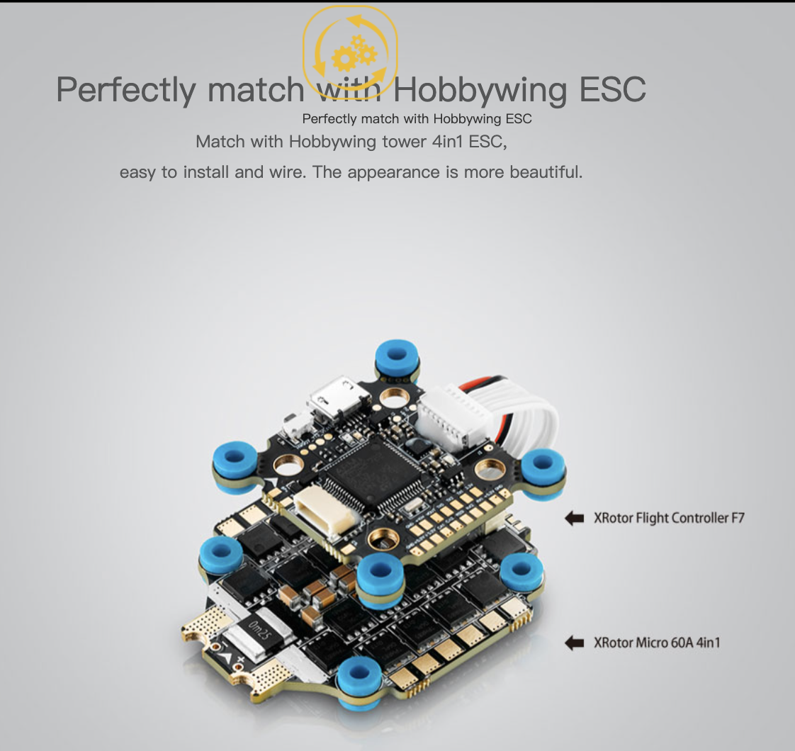 [ESC 30x30] 2024 Hobbywing XRotor FPV ESC 4in1 65A Proshot 128MHz 30x30 ESC อุปกรณ์โดรน Drone