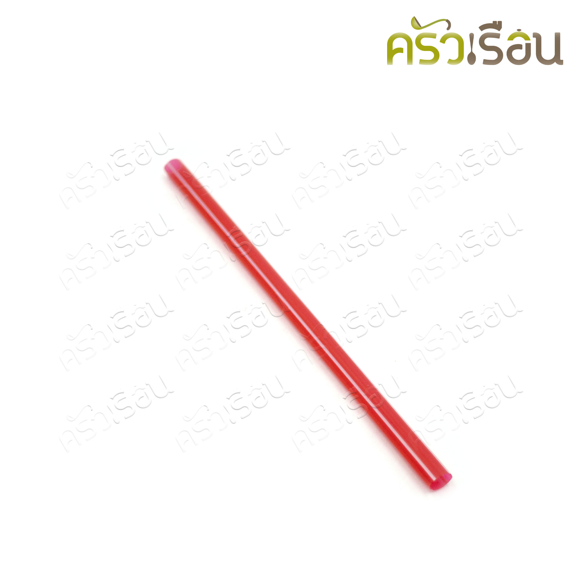 [ ราคาต่อแพ็ค 1 แพ็ค 10 ห่อ ] หลอดสั้น 7 มม. x 15.5 ซม. คละสีใส ลายริ้ว