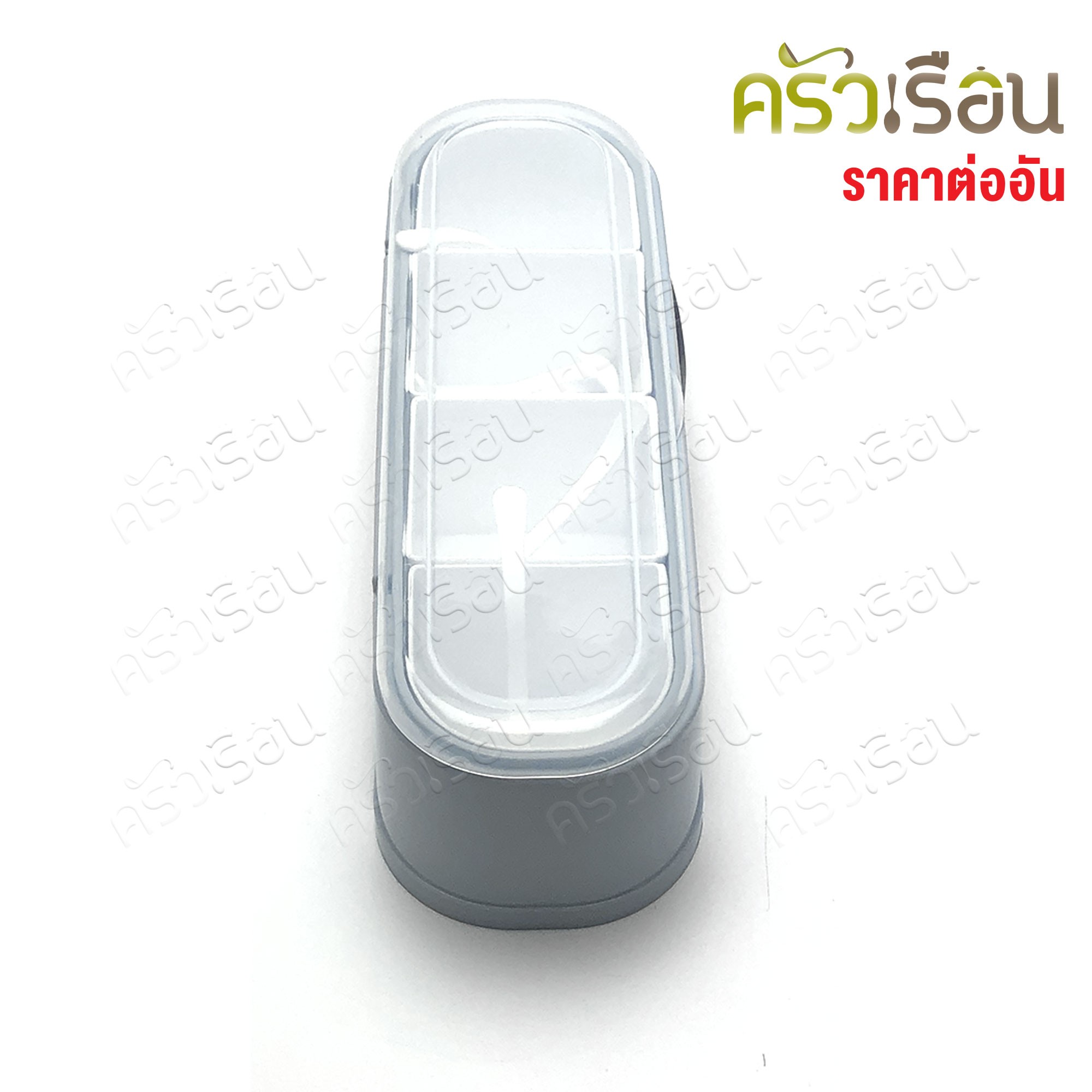 Sahachai ชุดเครื่องปรุง พลาสติก 4 ช่องพร้อมช้อน 10 x 31 x 8.5 ซม. NO.891 สหชัย กล่องเครื่องปรุง