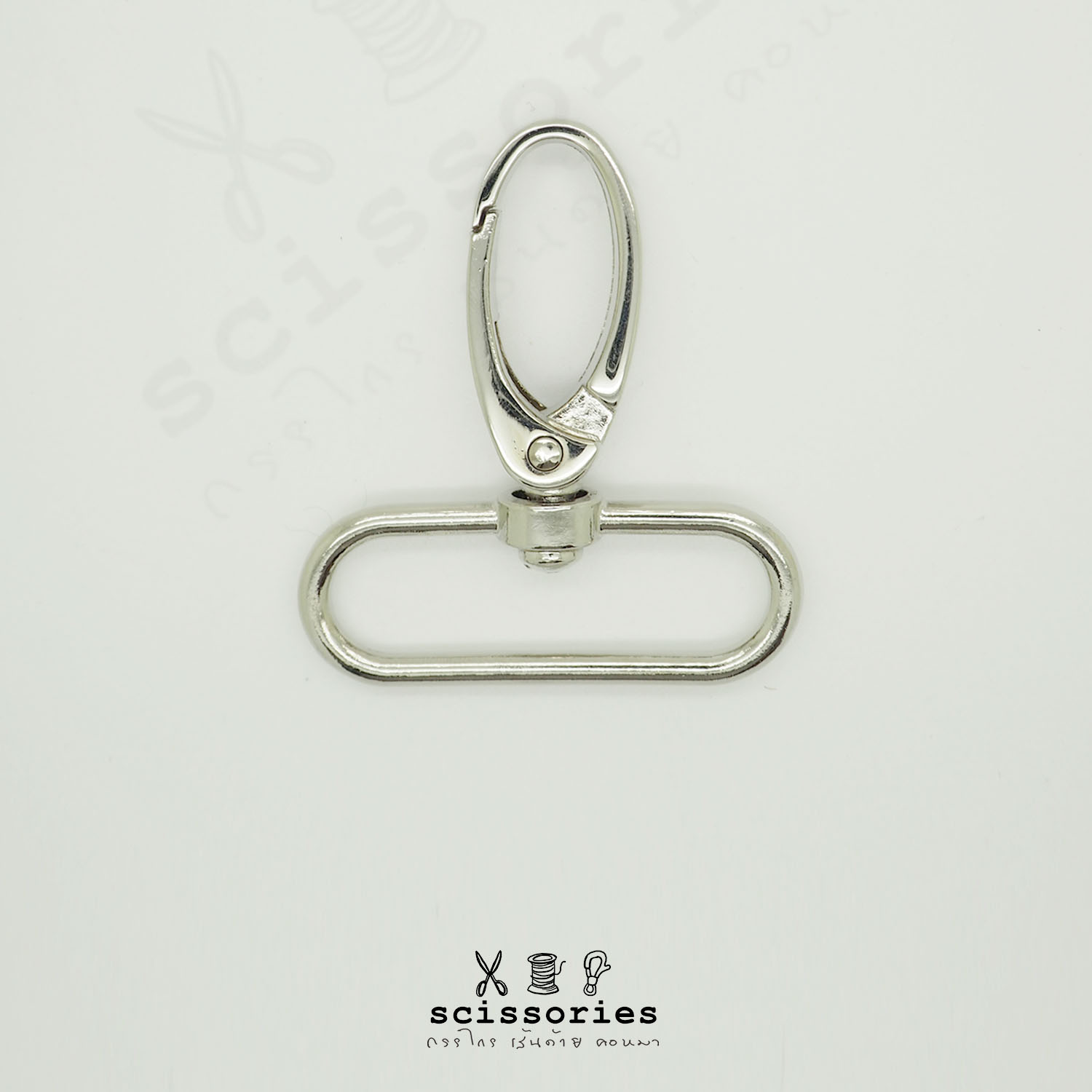 คอหมา 1.5in สีเงิน/2 ตัว