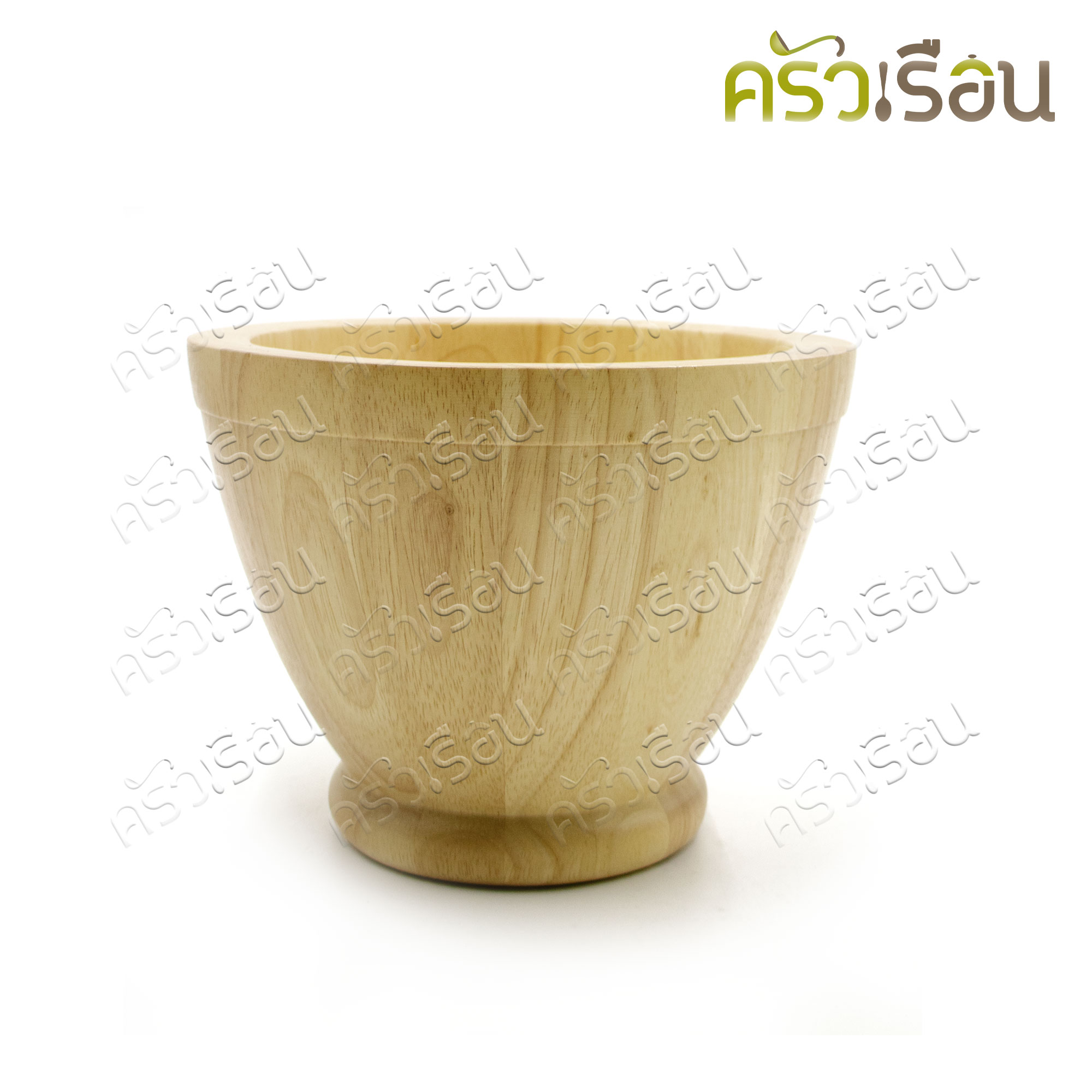 CMG Wooden mortar and pestle, Ø 8 inches H 15.5 cm. (rubber wood)