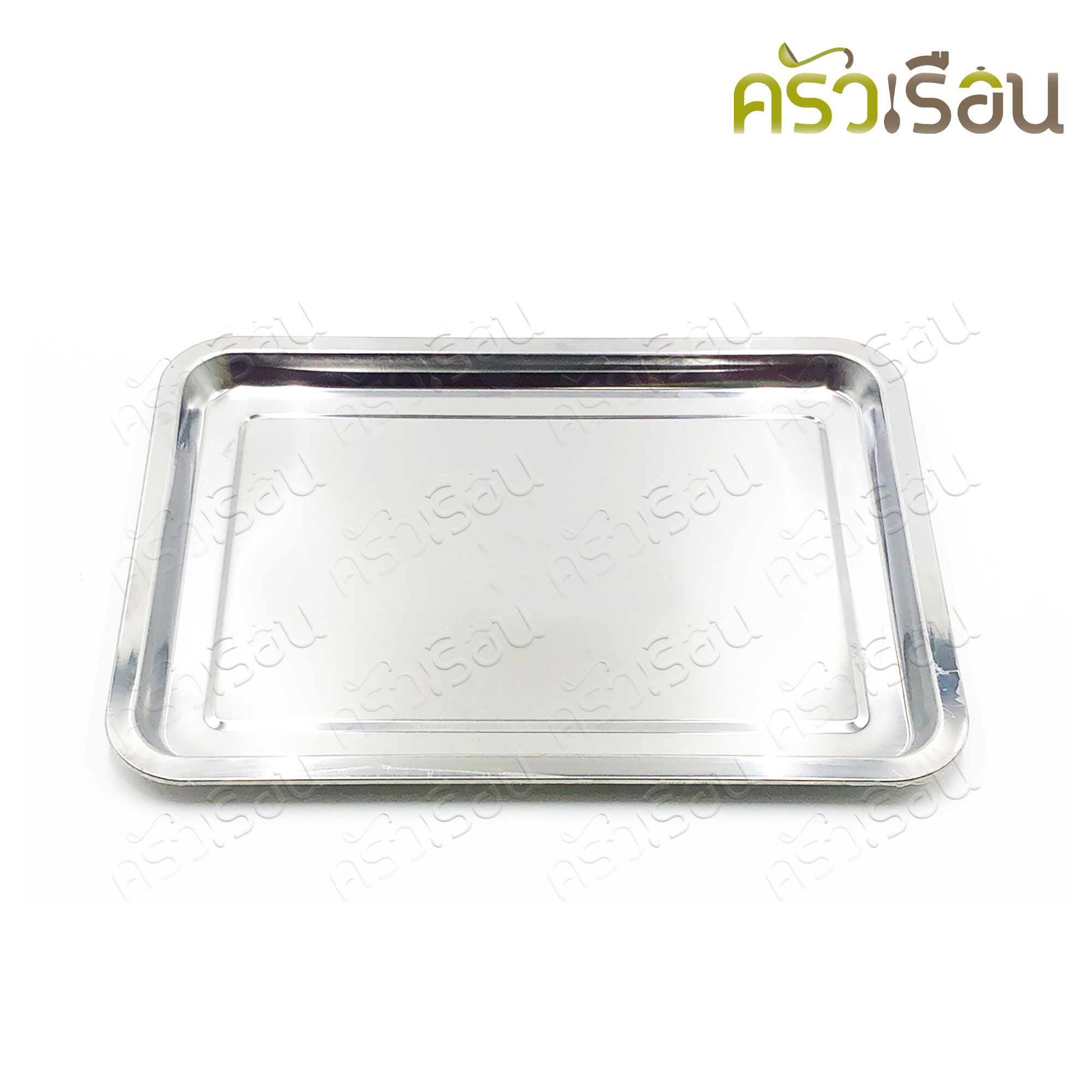 FOFO ถาดเสิร์ฟ สเตนเลส 40 x 30 x 2 ซม. ตราโฟโฟ ถาดอาหาร ถาดใส่อาหาร ถาดบุบเฟ่ ถาดข้าวแกง