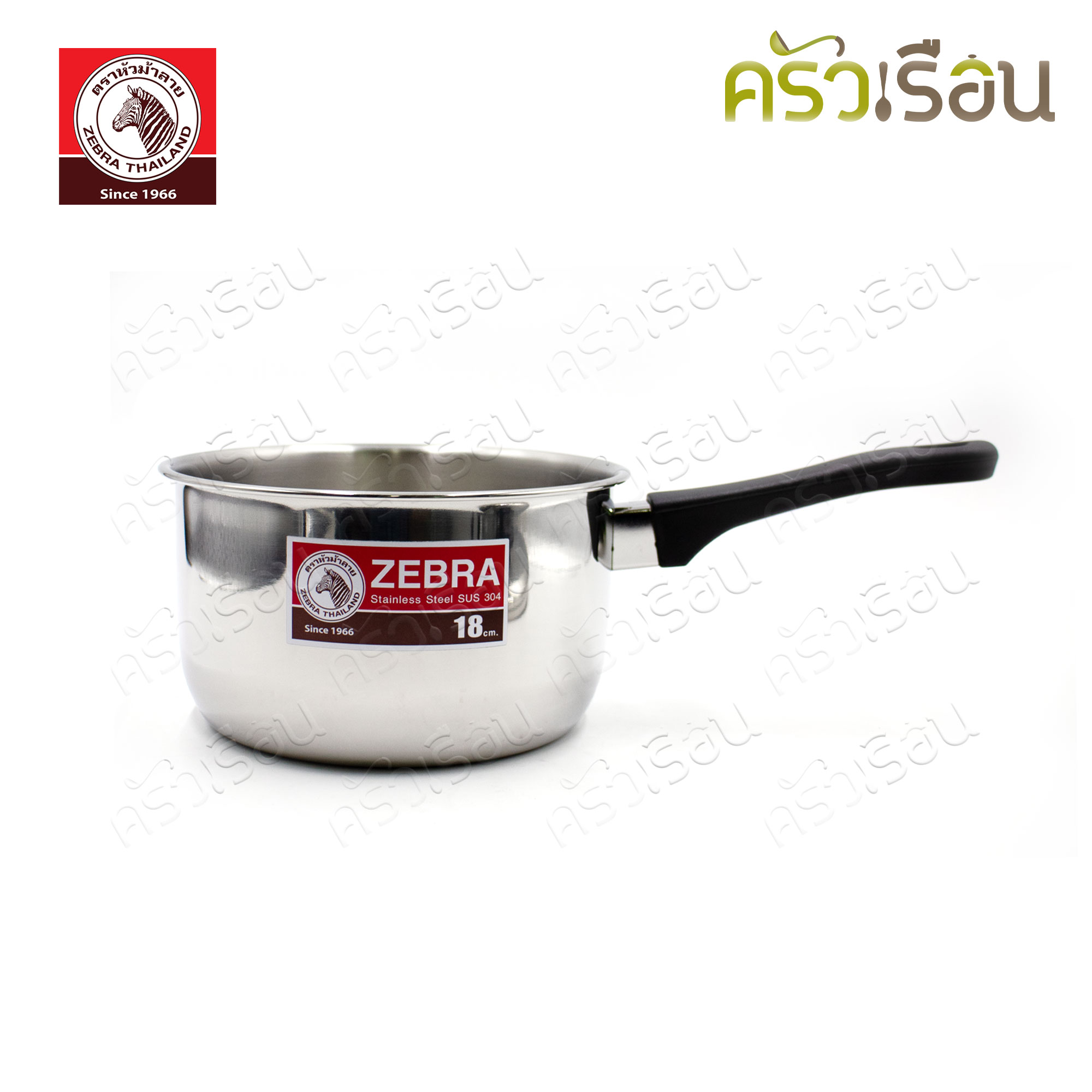 ZEBRA Tiger handle pot 18 cm. Capacity 2.5 liters Zebra head 166204 Warming pot, boiling pot, tail pot, Zebra pot, pot
