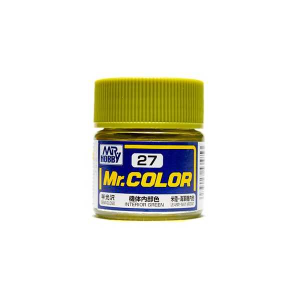 Mr.Color C27 Interior Green Semi-Gloss (10ml) Mr. Hobby 4973028535853