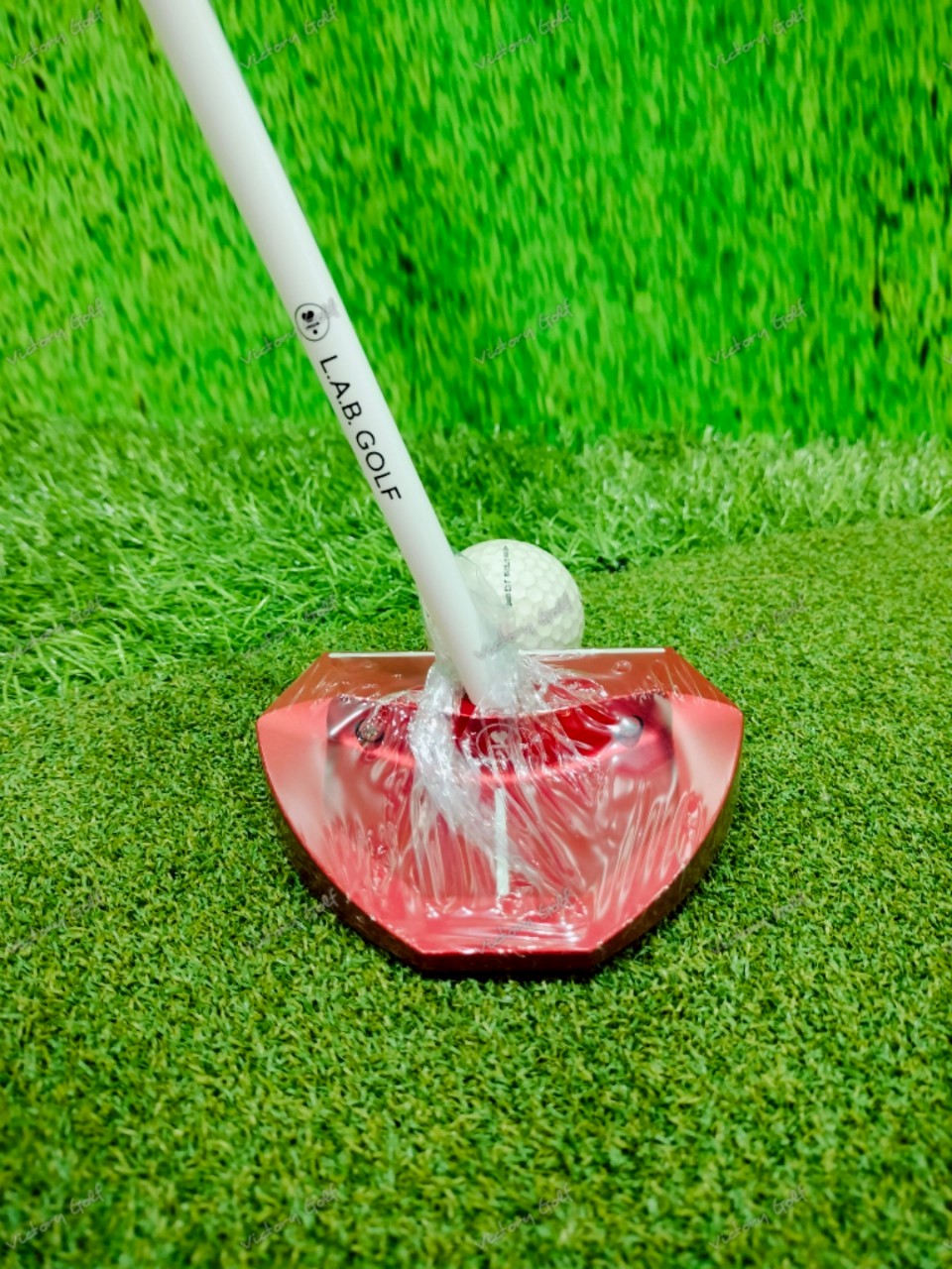Putter L.A.B. Golf OZ.1i - Red Lie 69° Length 34” ( ACCRA x L.A.B. - White )/ ( Grip Press Pistol 2.0 )