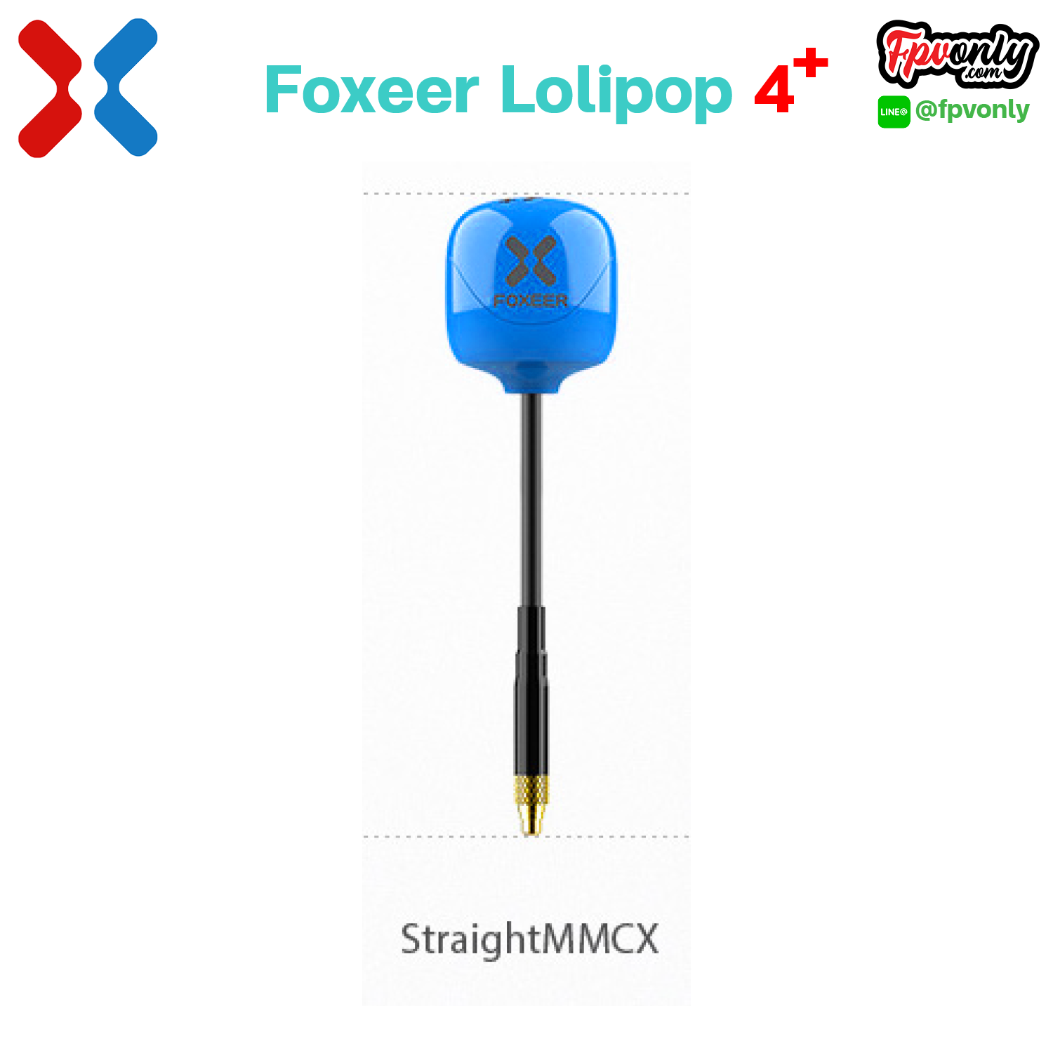 Foxeer Lollipop 4+ RHCP Plus High Quality 5.8G 2.6dBi FPV Omni LDS Antenna