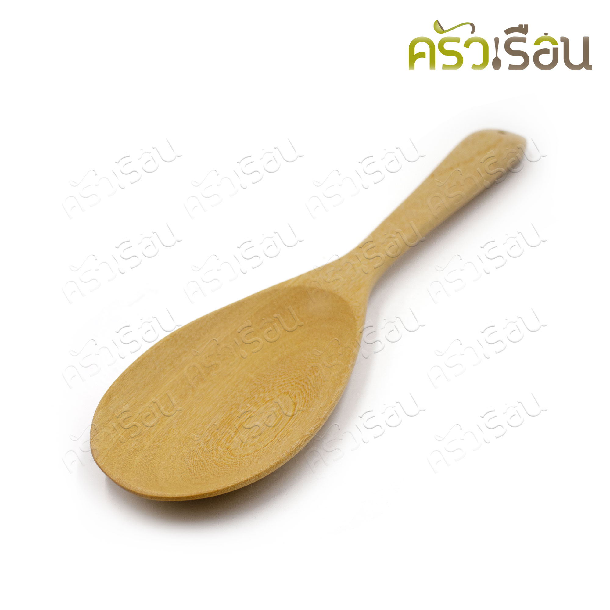 CPK wooden ladle, long face, length 28 x 7 cm.