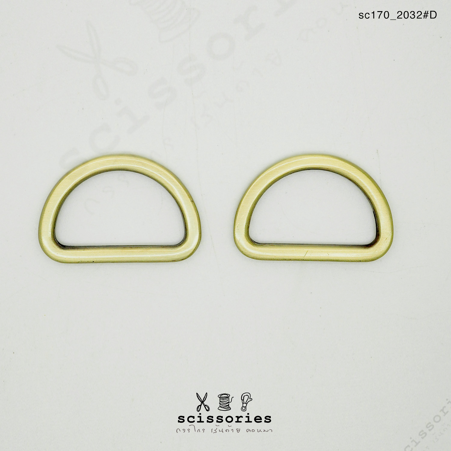 ตัวดี 1 inch สีเหลืองขัด /2ตัว