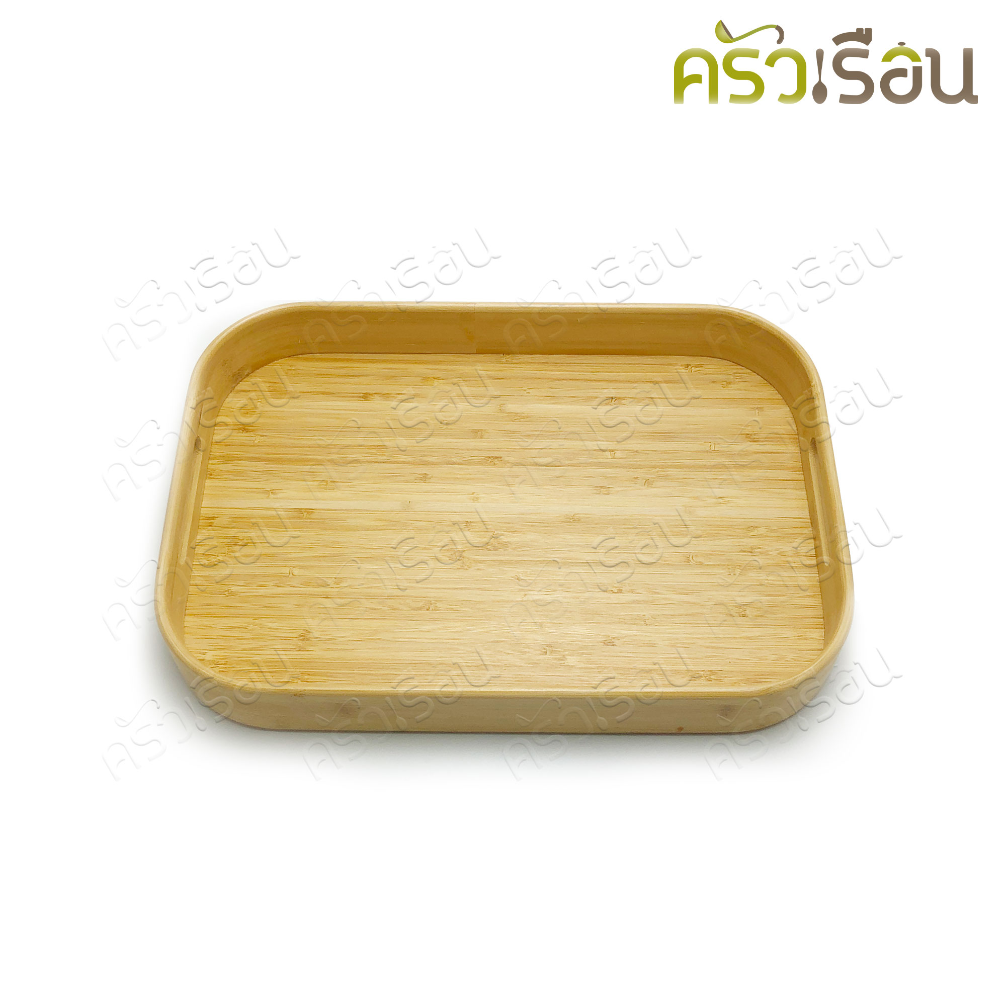 US ถาดไม้ / ถาดเสริฟ์ไม้ ทรงเหลี่ยม มุมมน ขอบสูง รุ่น WT 2233 2840 3346