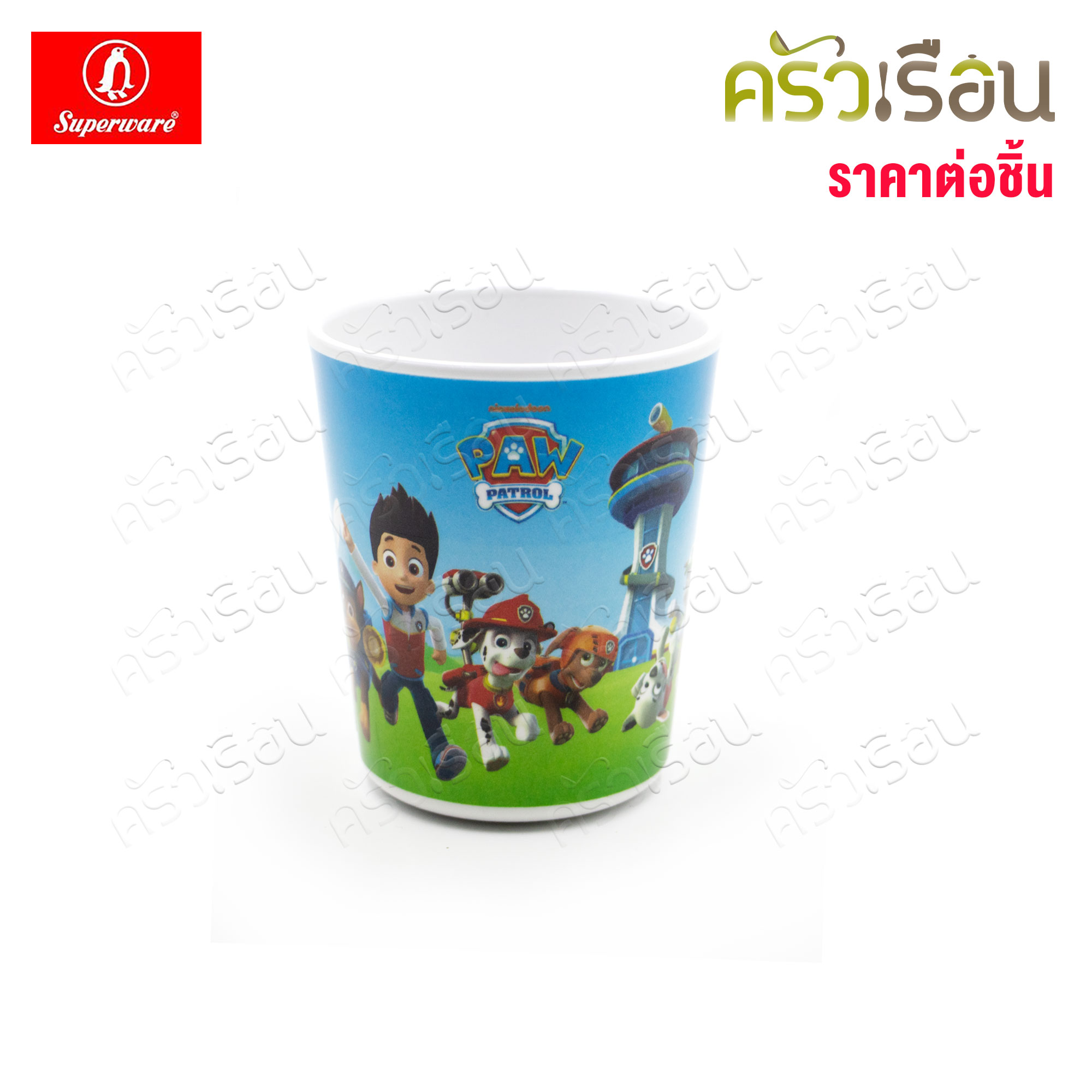 Superware ลาย PAW Patrol [ ราคาต่อชิ้น ] จาน หรือ ชาม หรือ ช้อนส้อม หรือ แก้วน้ำ เมลามีน พาว พาโทรล