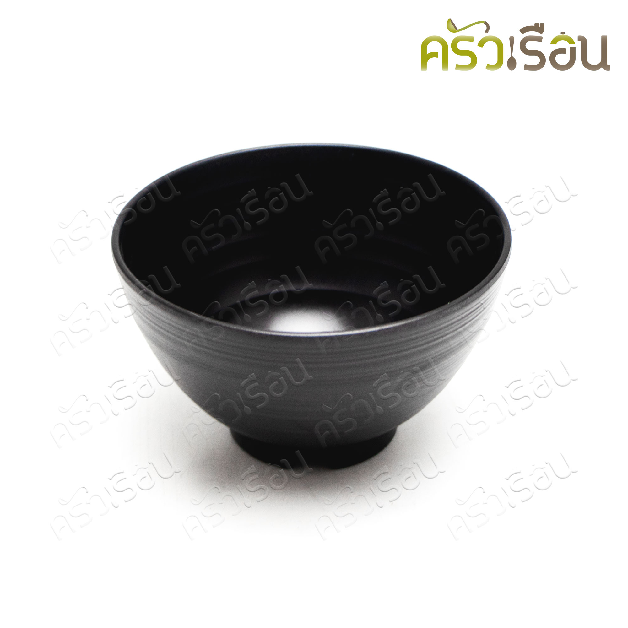 SUMO ชามข้าว เมลามีน มีลอน ทรงสูง 4.75 นิ้ว สีดำ JB724-4.7 ถ้วยทรงญี่ปุ่น ชามญี่ปุ่น ถ้วยน้ำซุป