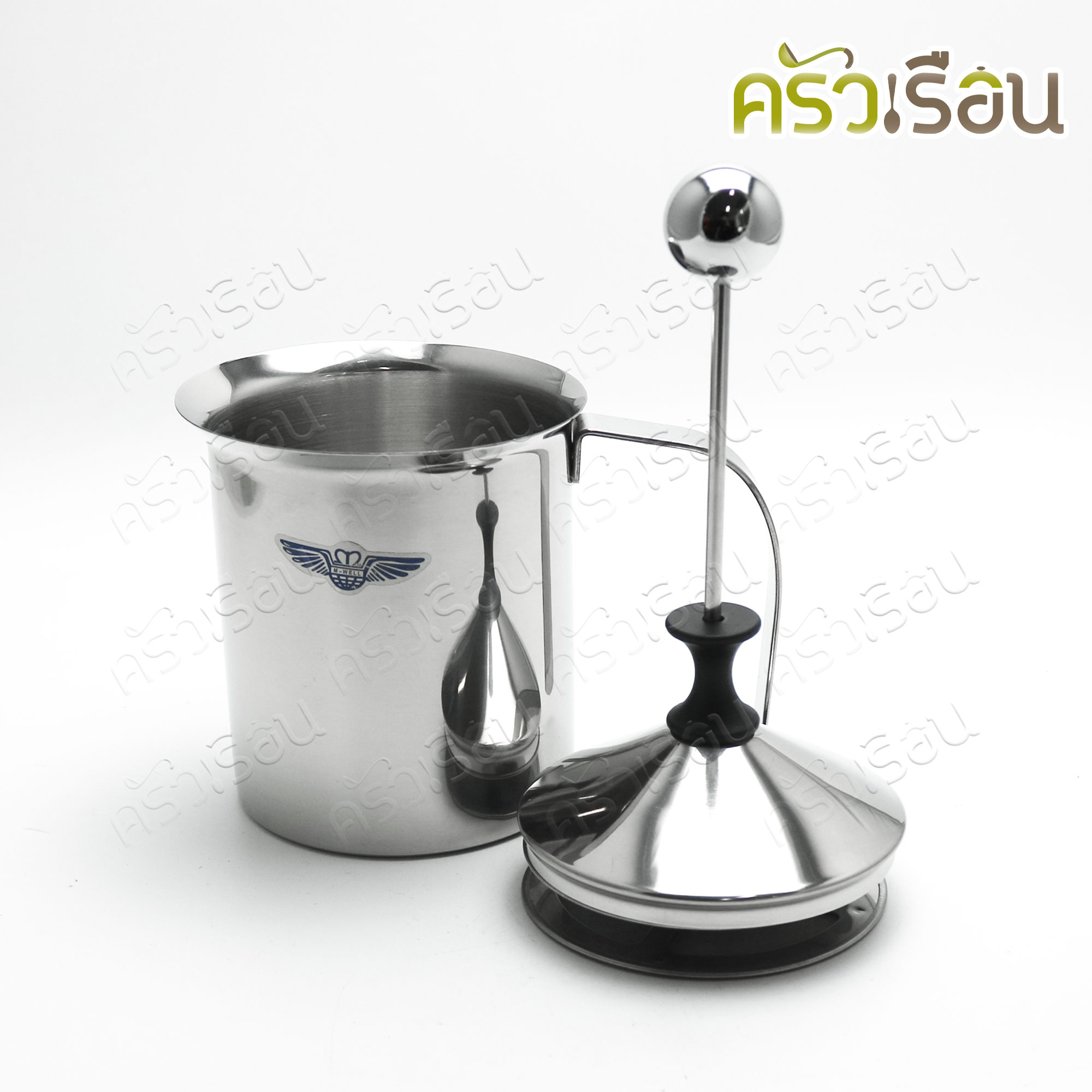 M-WELL โถตีฟองนม สเตนเลส [ ราคาต่อใบ ] ถ้วยตีฟองนม