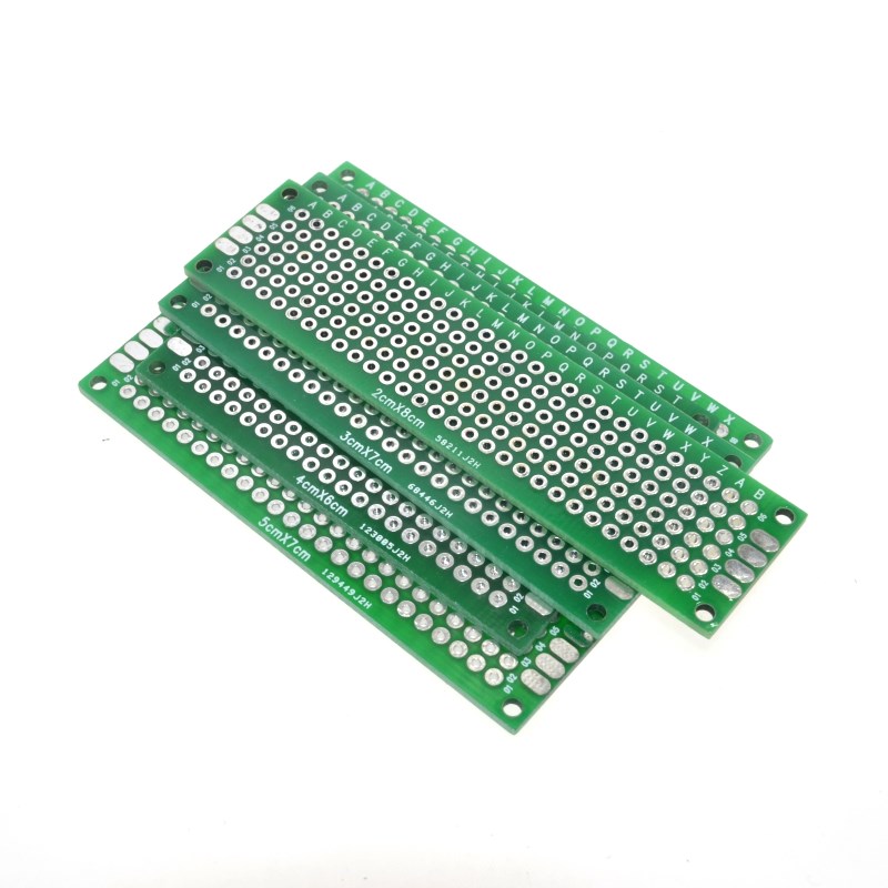 4PCS Double Side Prototype PCB Tinned breadBoard 5x7 4x6 3x7 2x8CM Each 1PCS FR4
