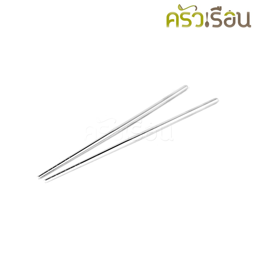 Double Apples - ชุดช้อน + ตะเกียบสเตนเลส คละลาย ตราแอปเปิ้ลคู่